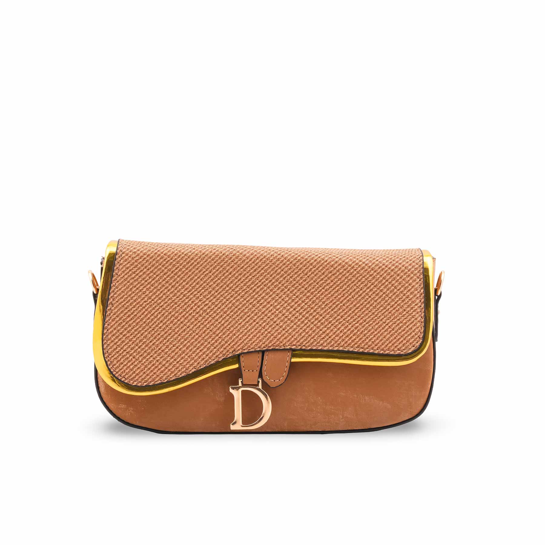 Beige Casual Pouch For Ladies P97673 - Image 2