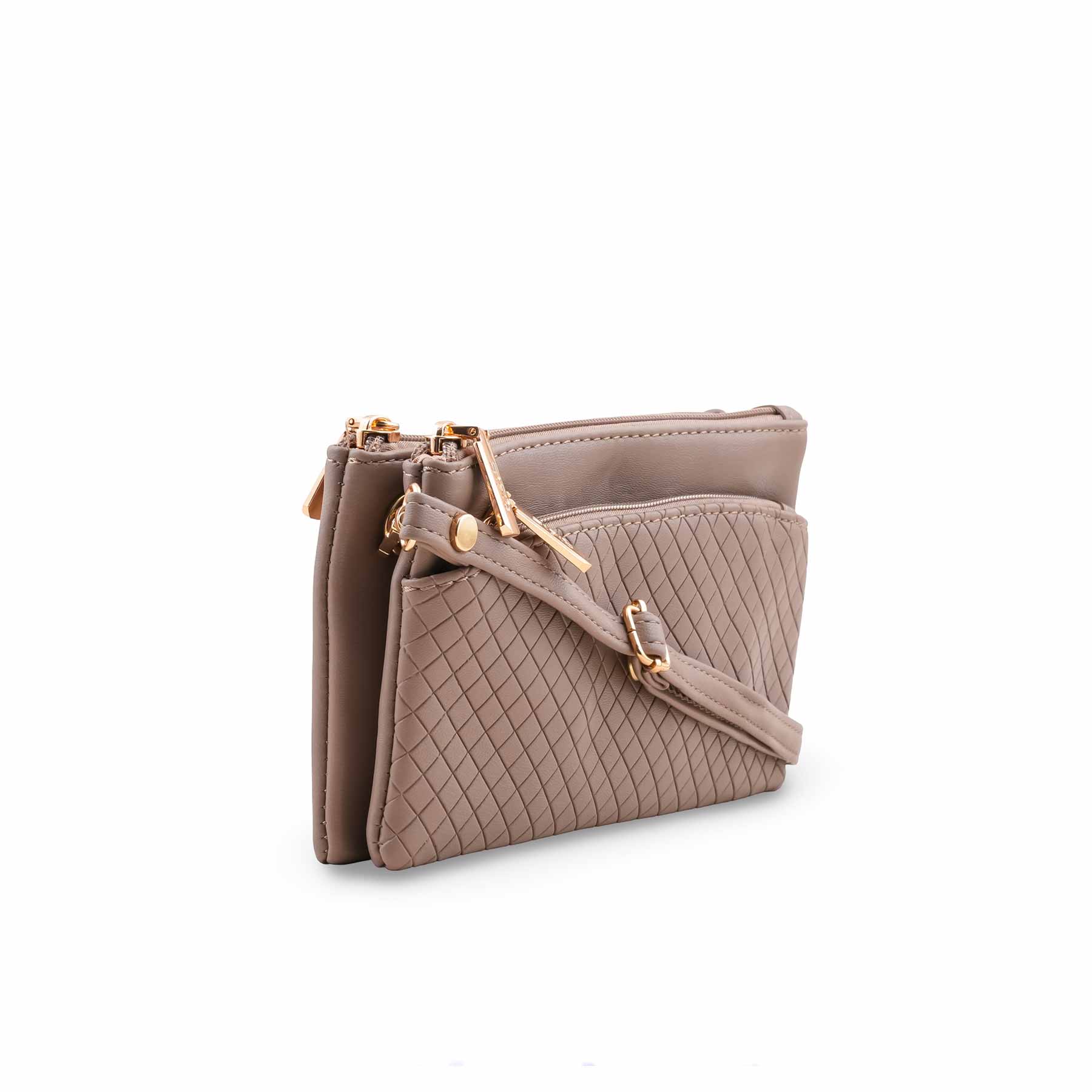 Beige Casual Pouch For Ladies P97680 - Image 3