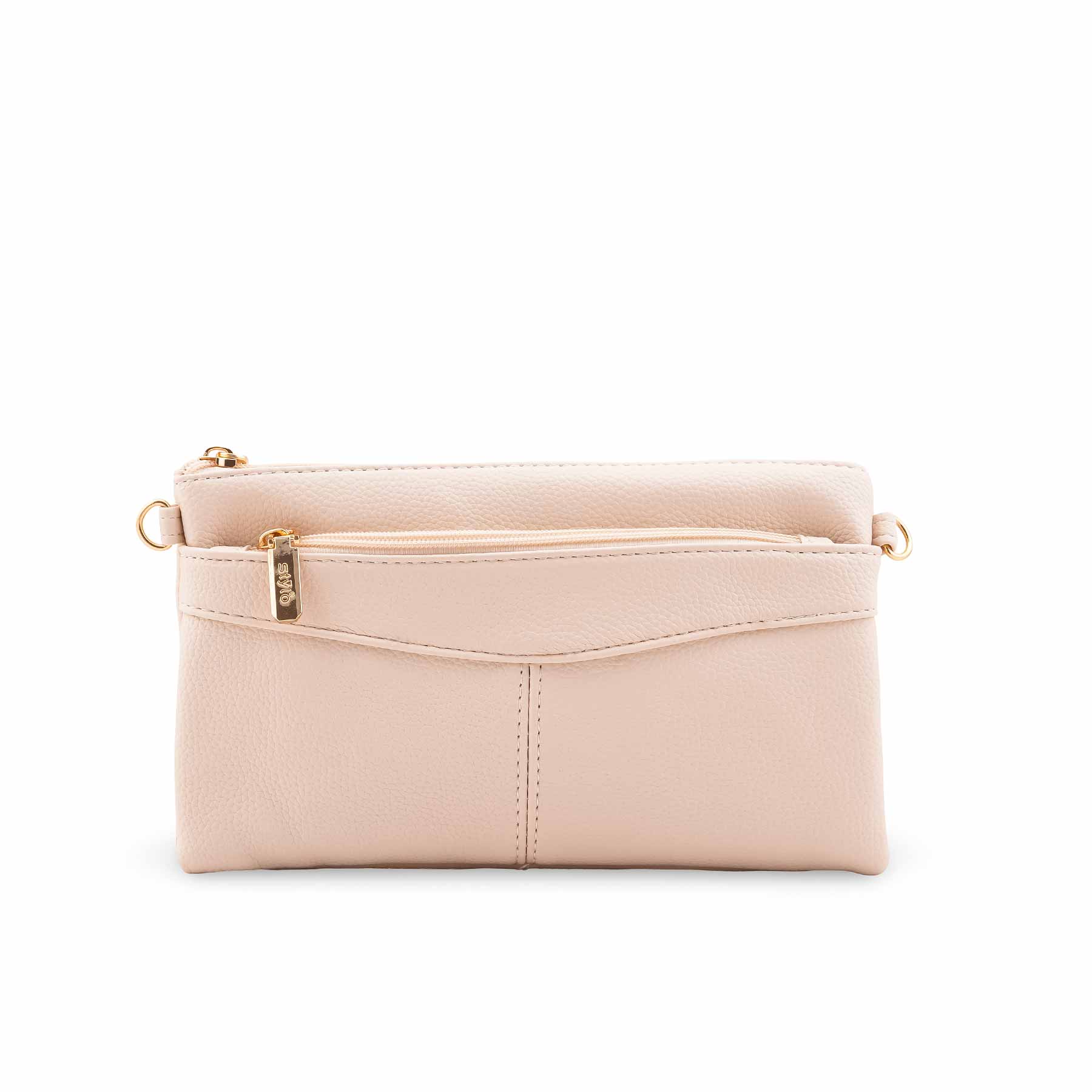 Beige Casual Pouch For Ladies P97688 - Image 2