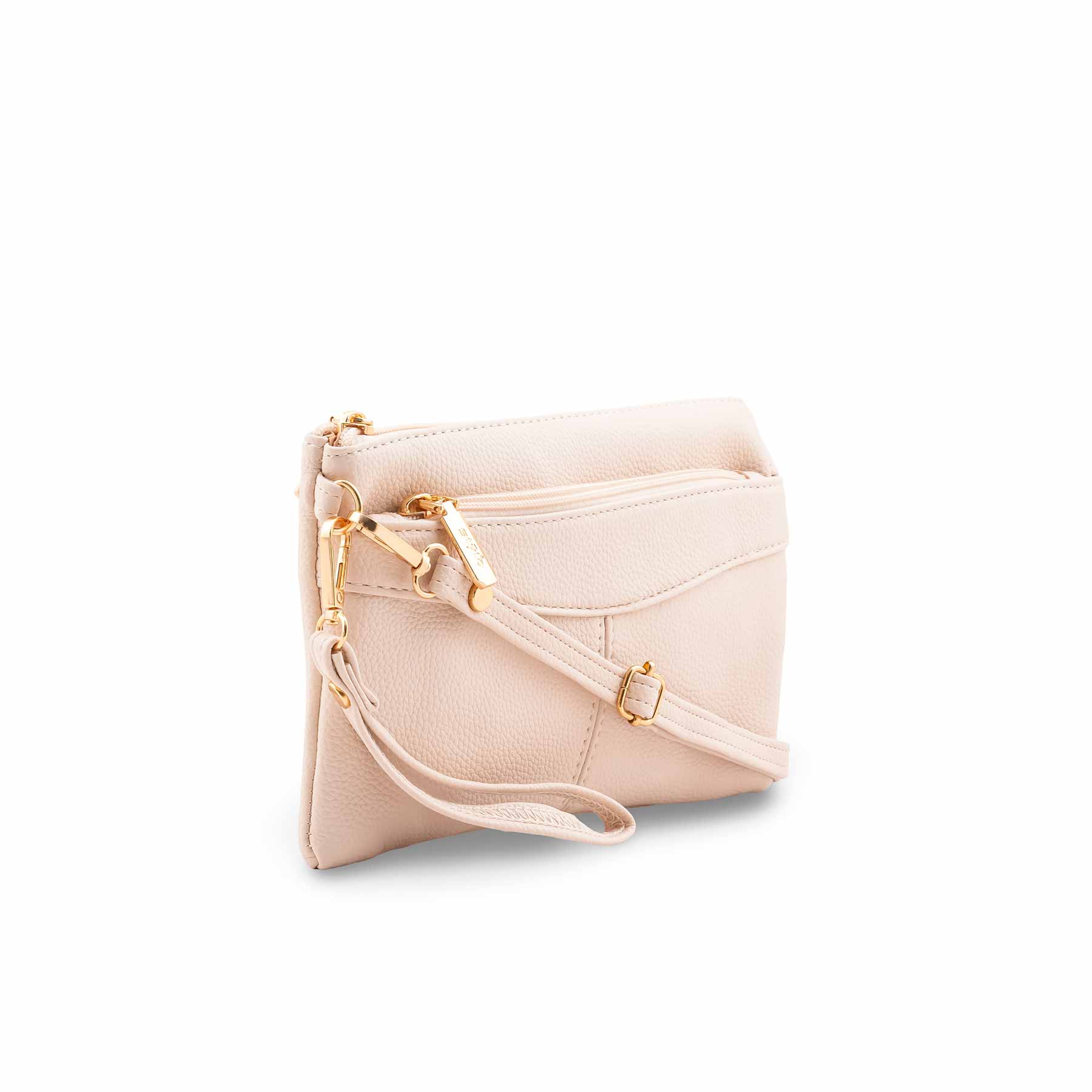 Beige Casual Pouch For Ladies P97688 - Image 3