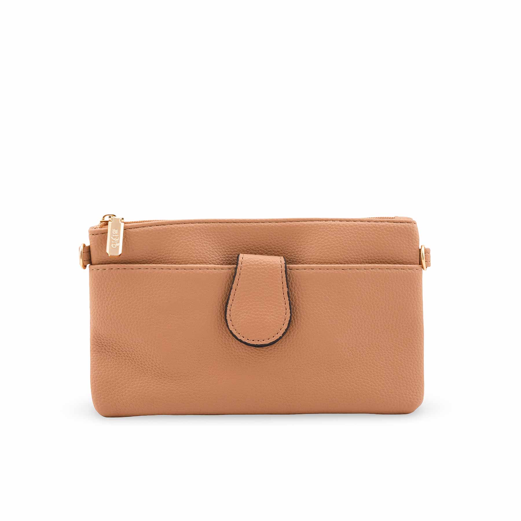 Beige Casual Pouch For Ladies P97689 - Image 2