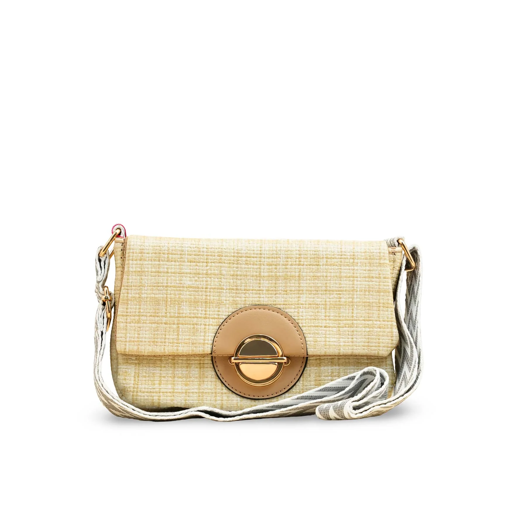 Beige Casual Pouch For Women P97609 - Image 2