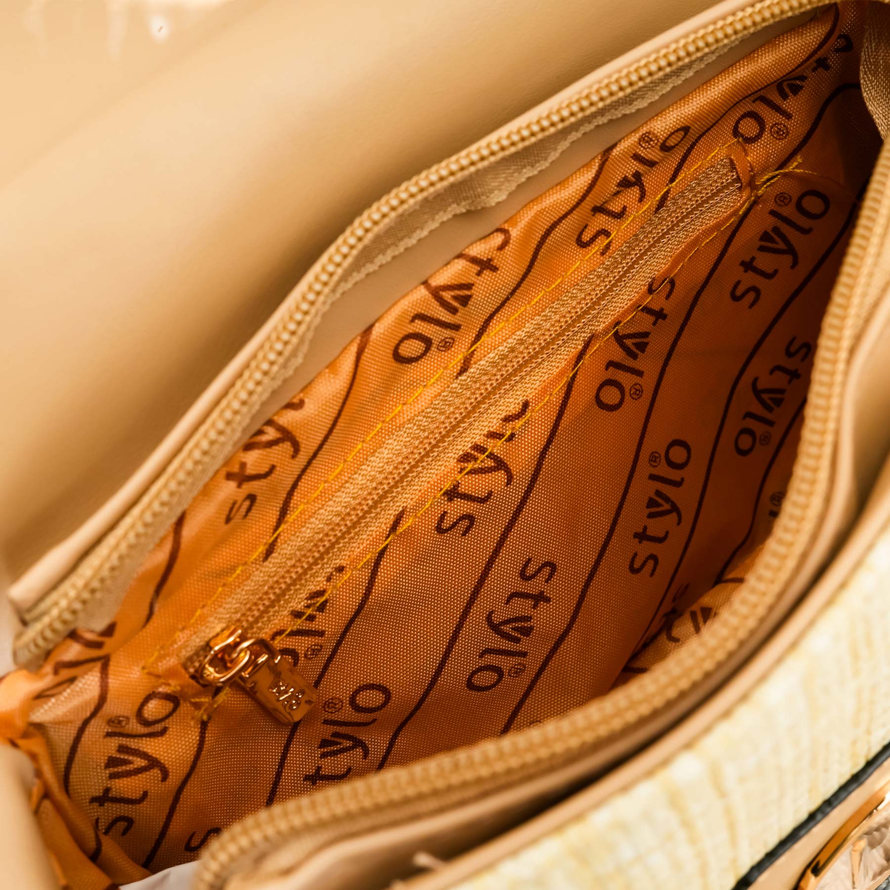 Beige Casual Pouch For Women P97609 - Image 5