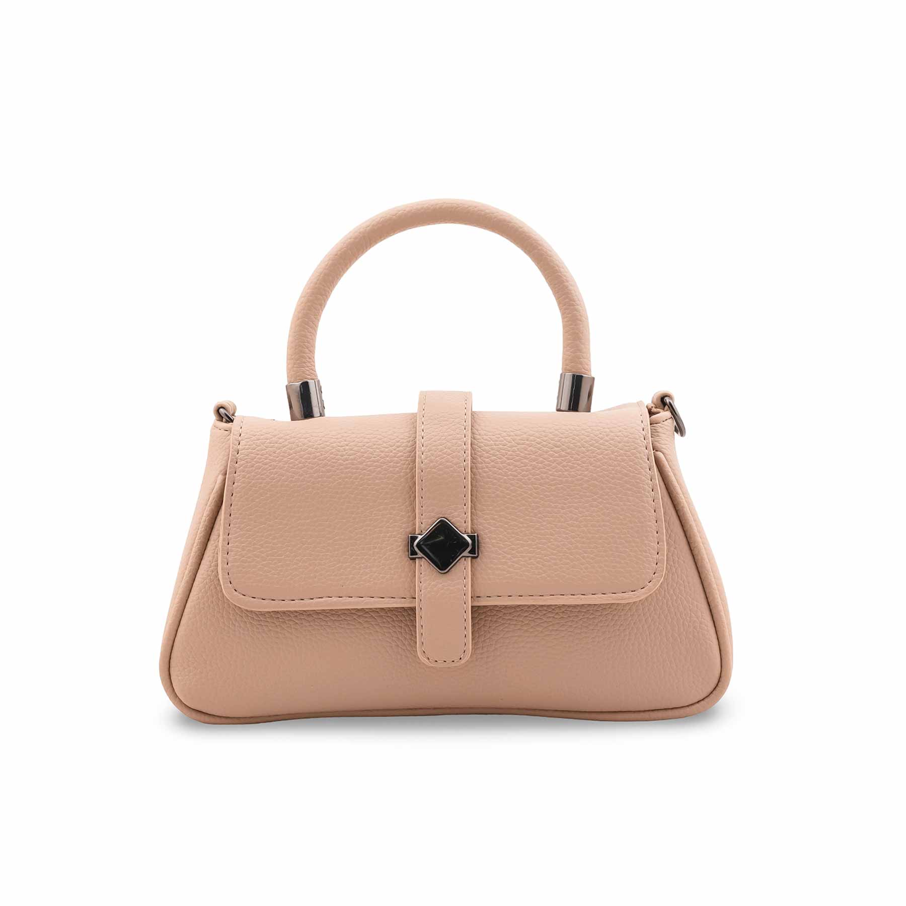 Beige Casual Pouch For Women P97662 - Image 2