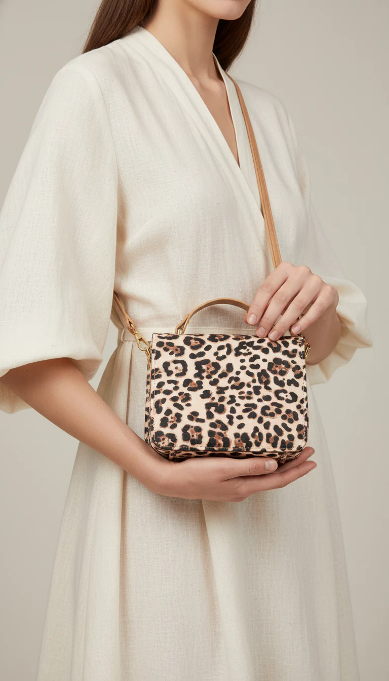 Beige Casual Pouch For Women P97665