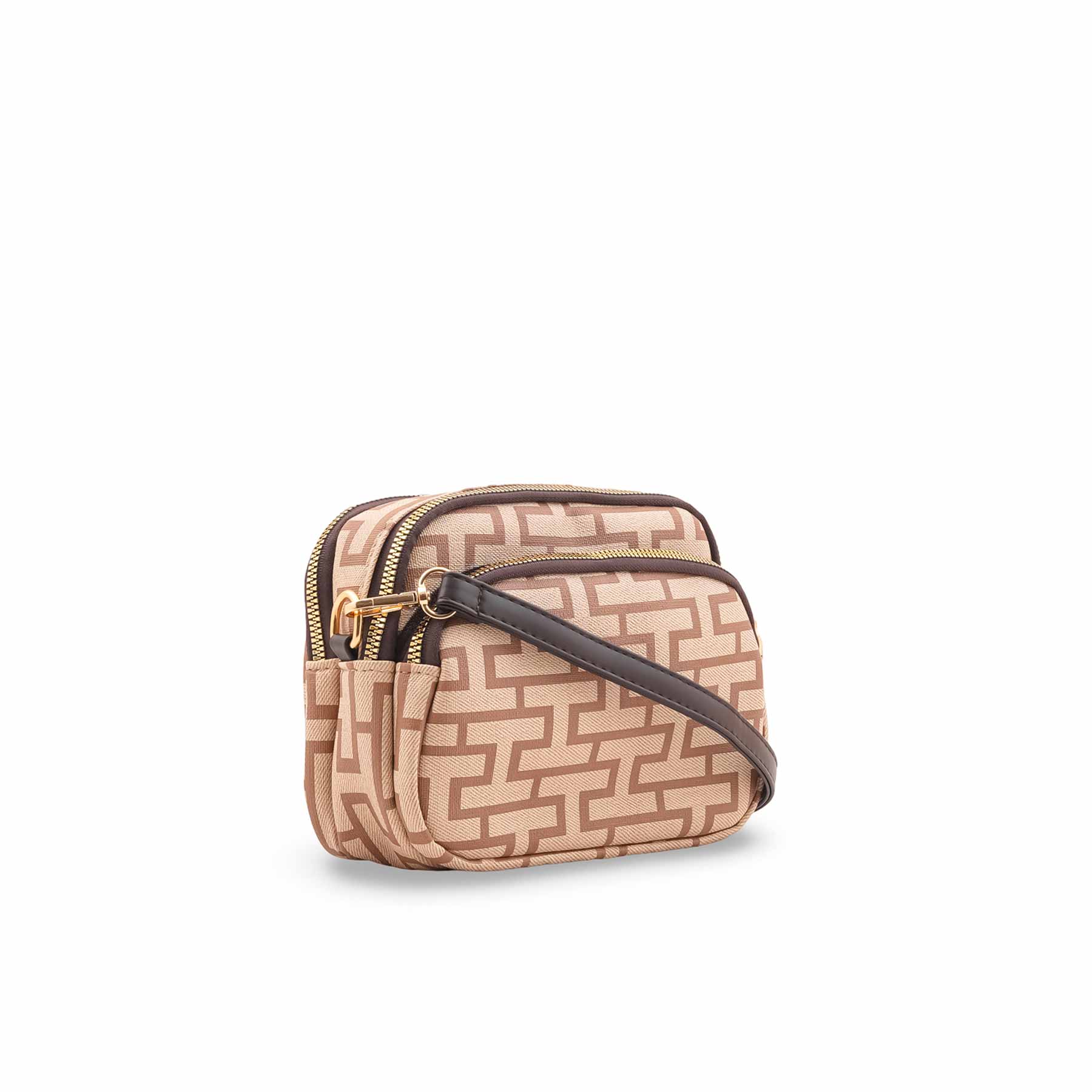 Beige Casual Pouch For Women P97697 - Image 3