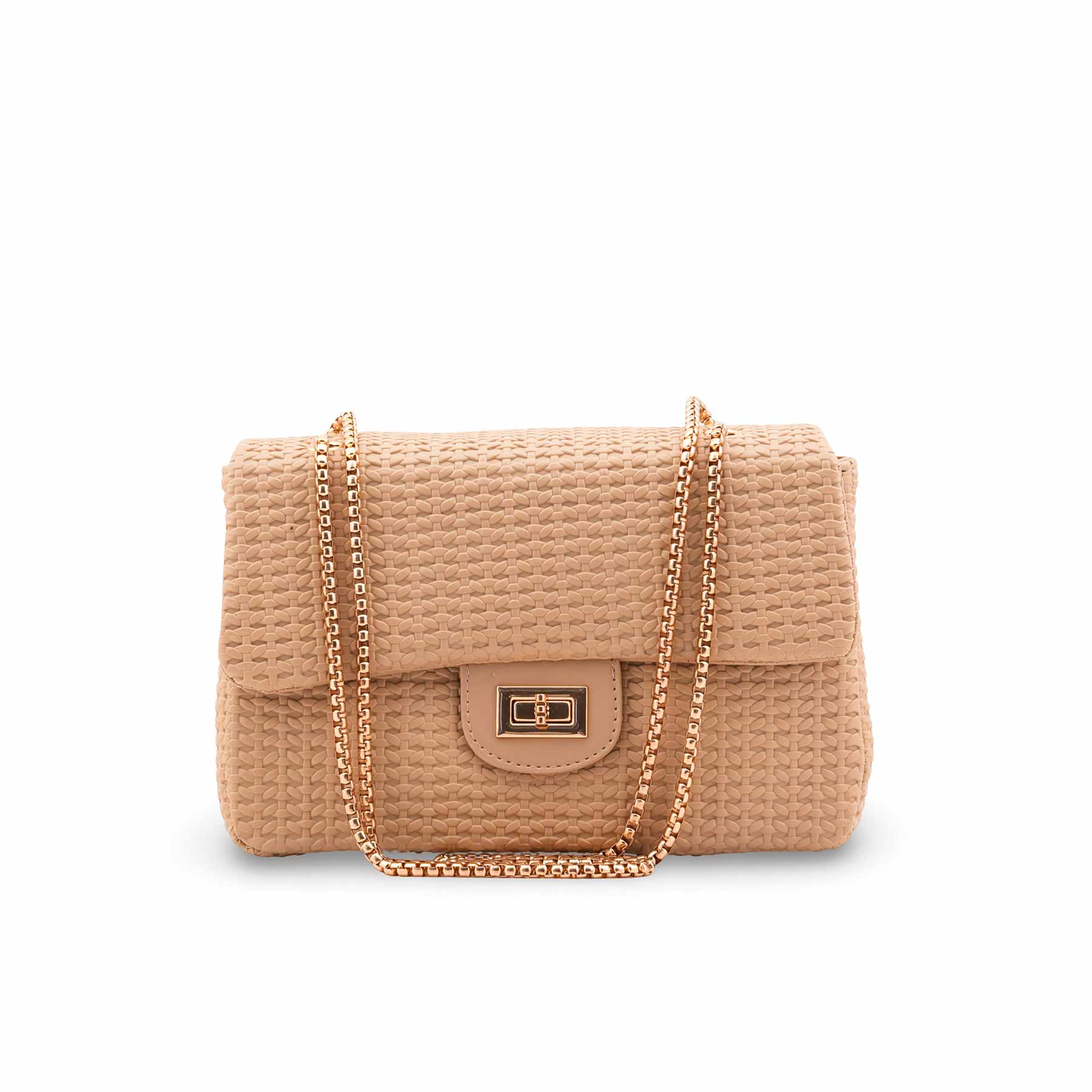 Beige Casual Pouch For Women P97708 - Image 2