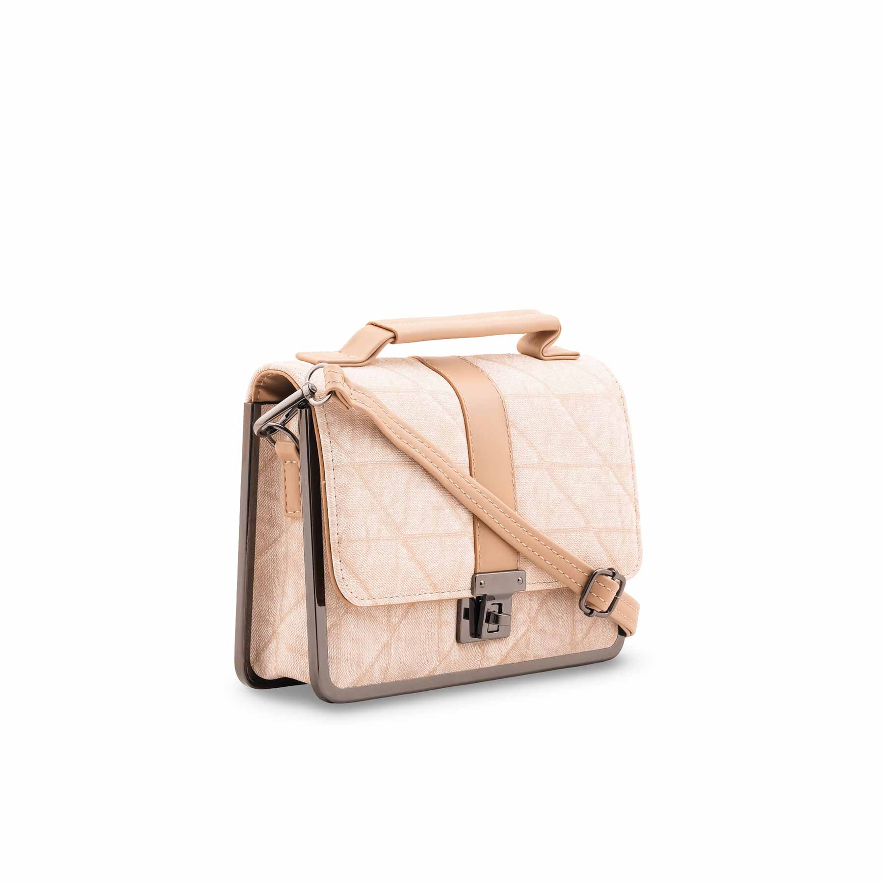 Beige Casual Pouch For Women P97710 - Image 3
