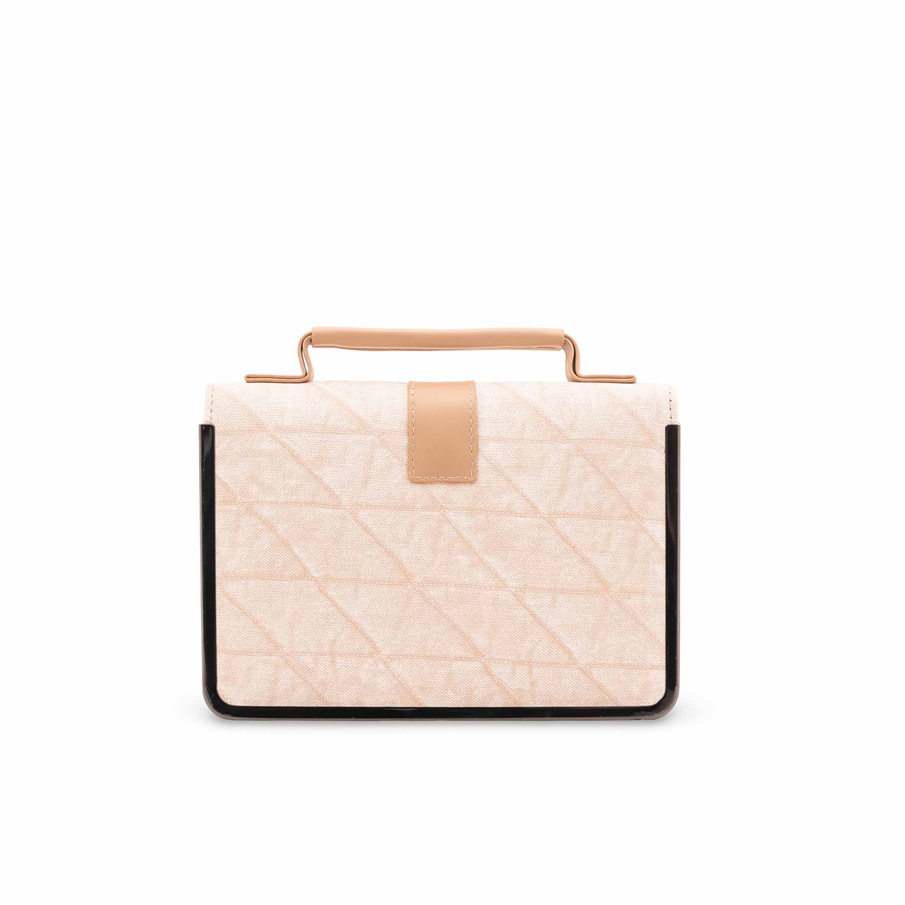 Beige Casual Pouch For Women P97710 - Image 4