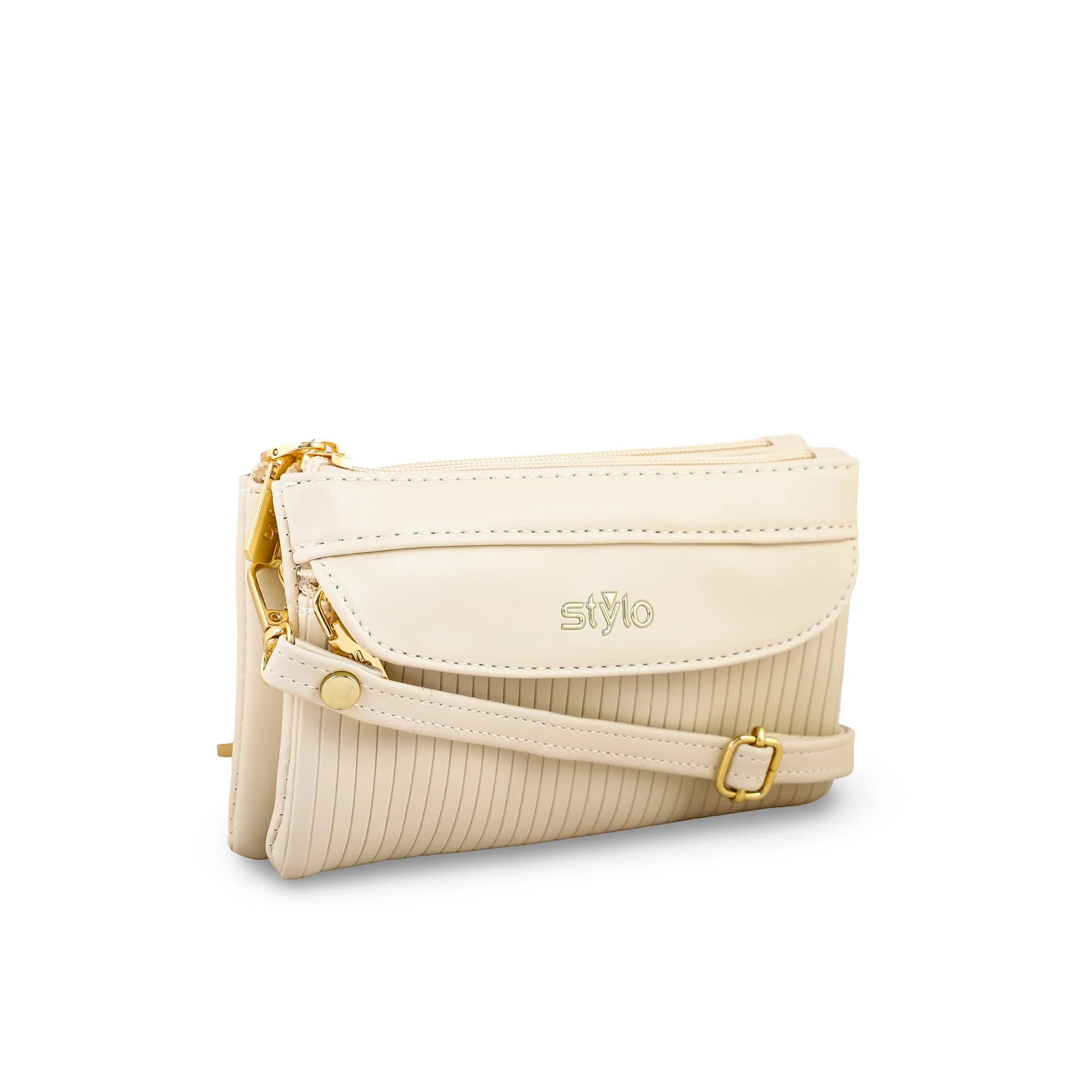 Beige Casual Pouch P97646 - Image 3