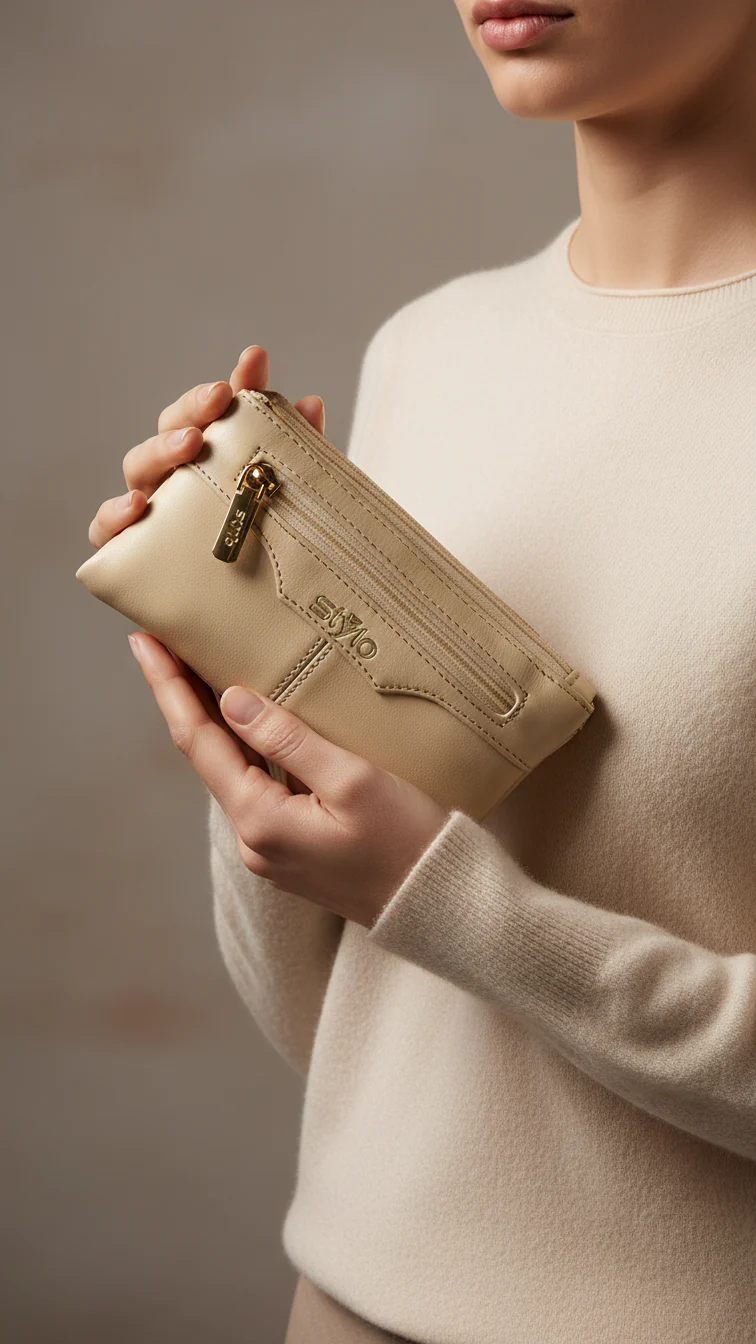 Beige Casual Pouch P97648