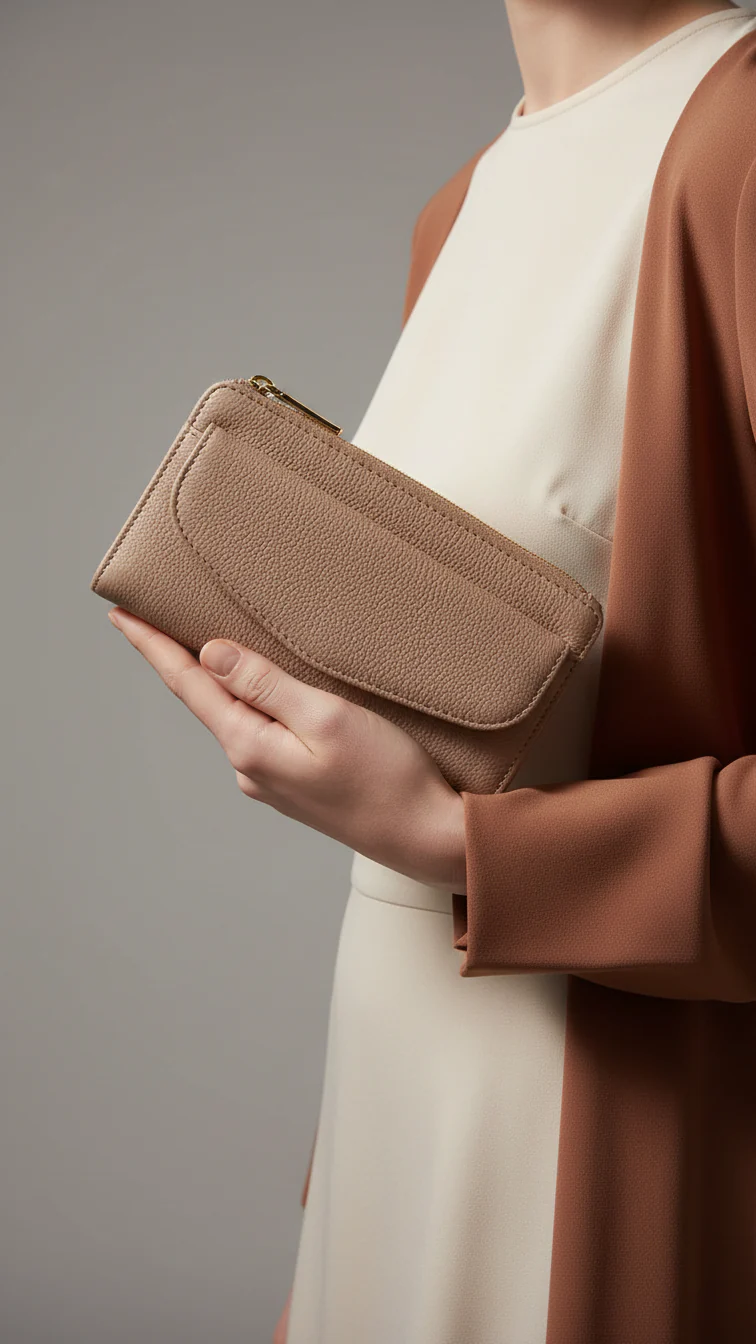 Beige Casual Pouch P97693