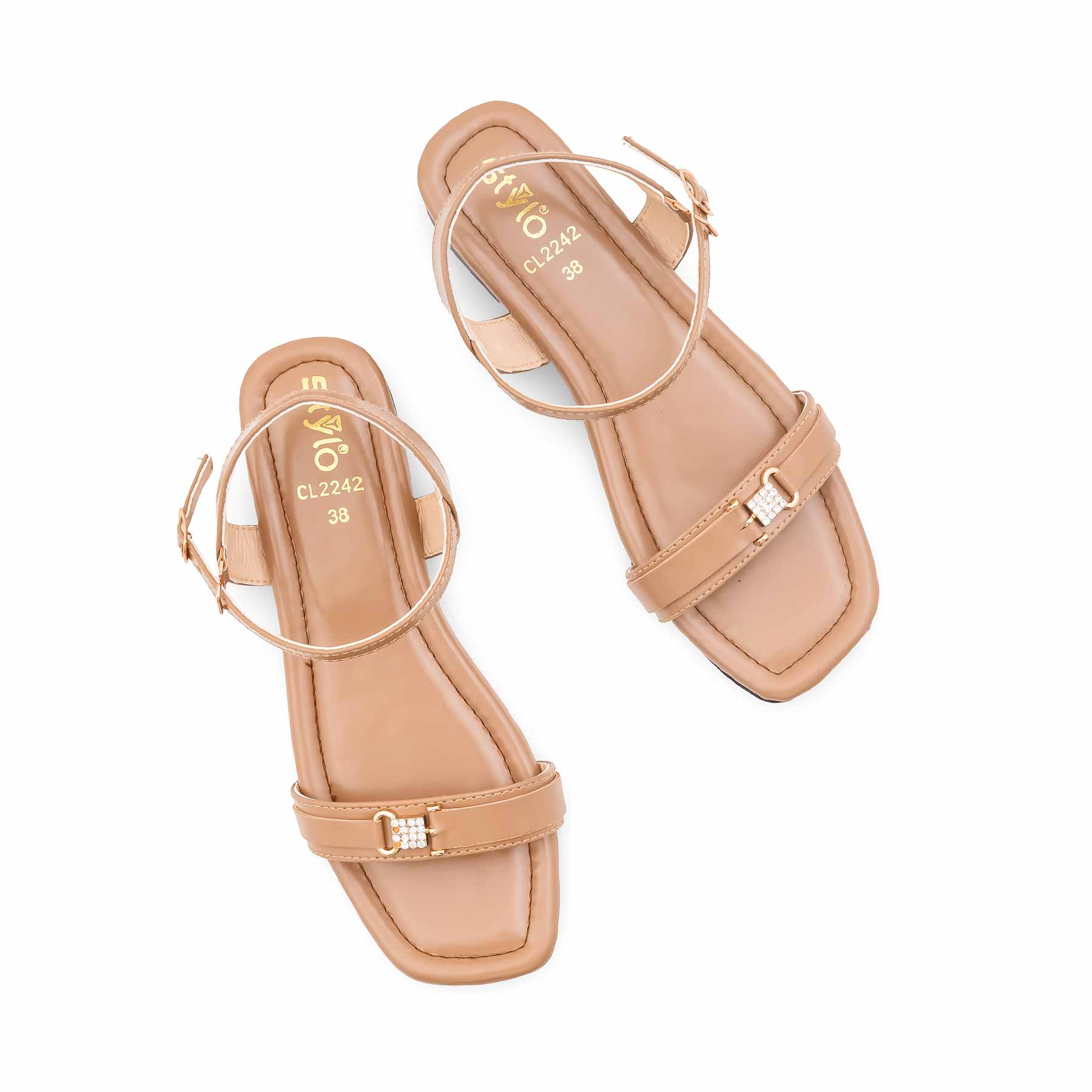 Beige Casual Sandal For Women CL2242 - Image 5