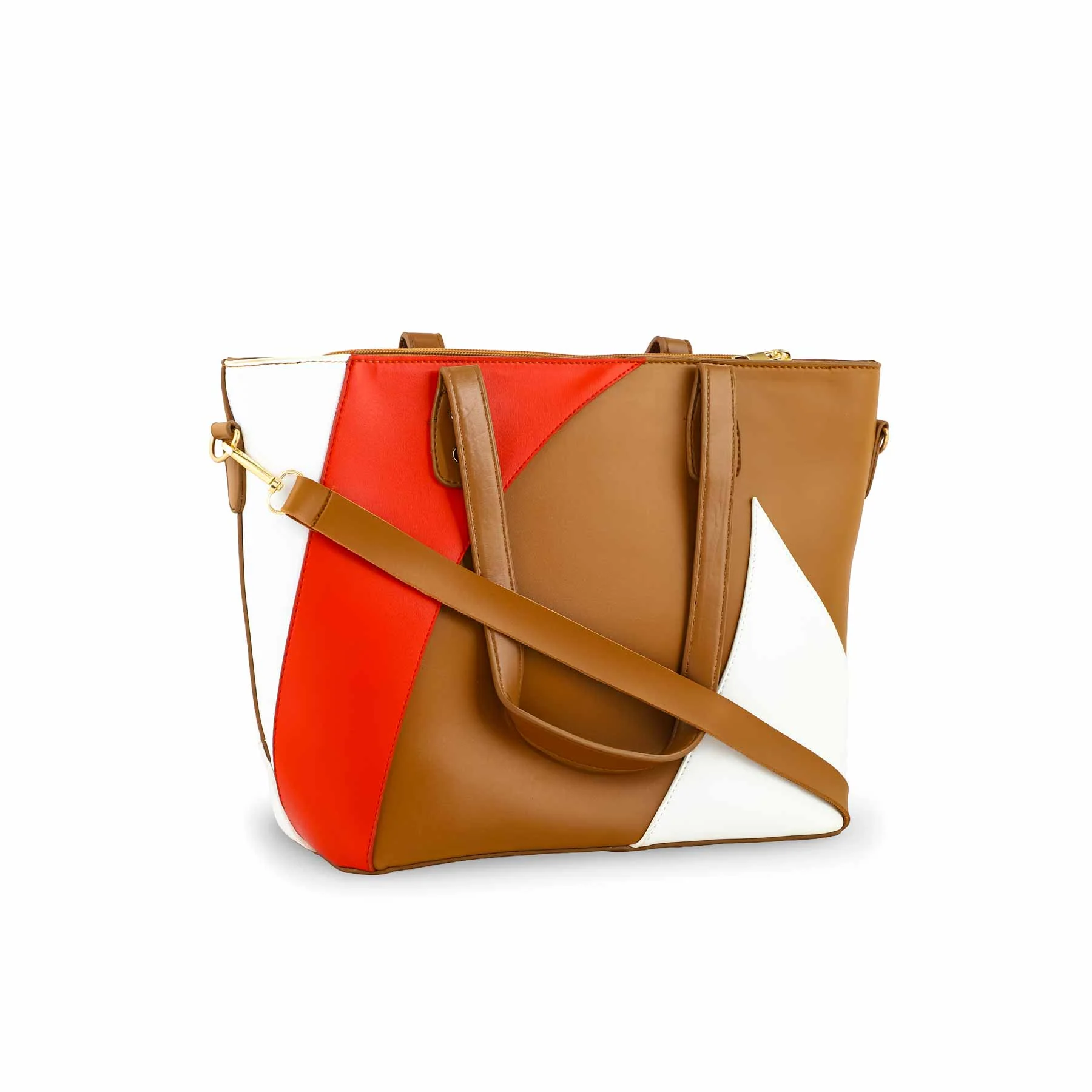 Beige Casual Shoulder Bag For Ladies P55708 - Image 3