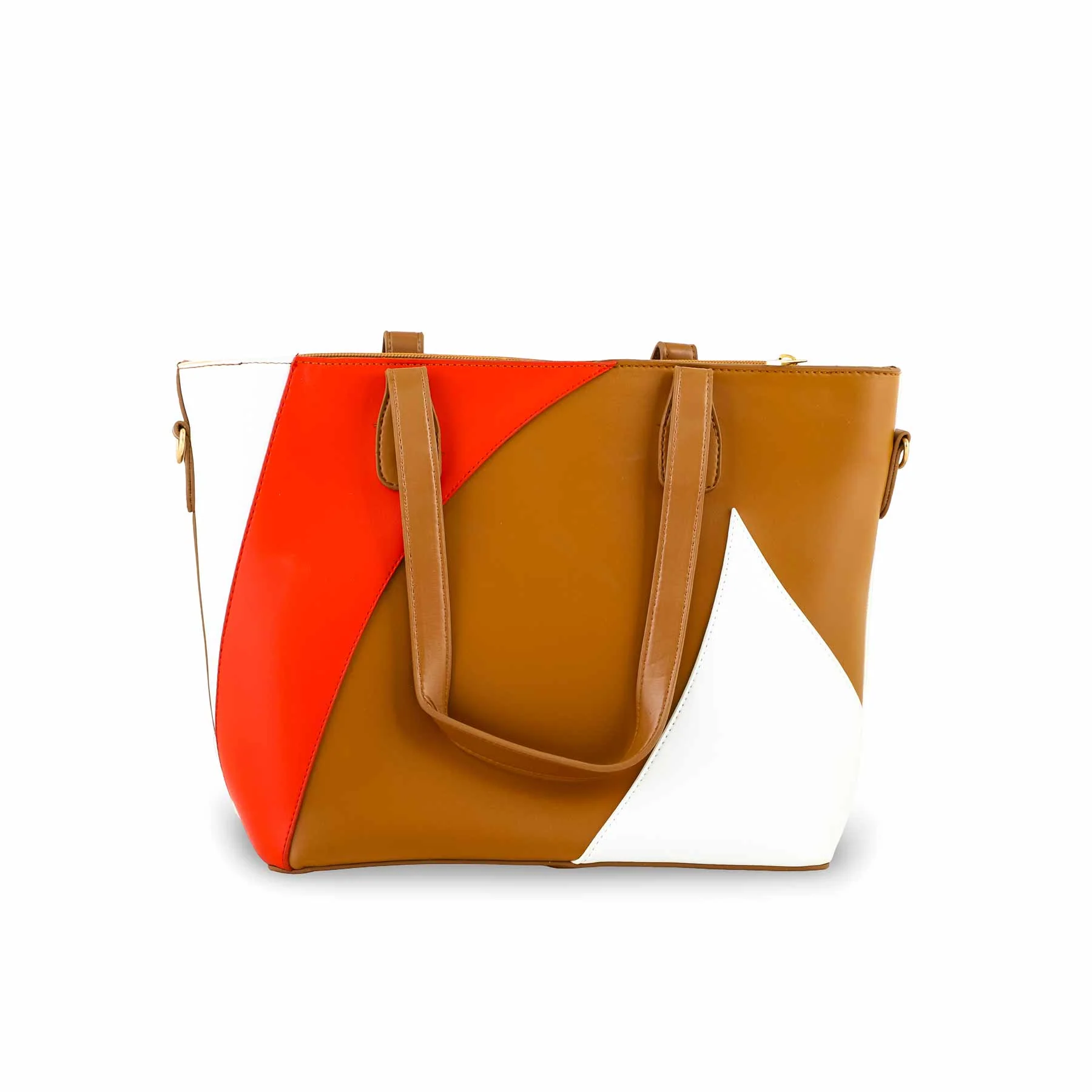 Beige Casual Shoulder Bag For Ladies P55708 - Image 4