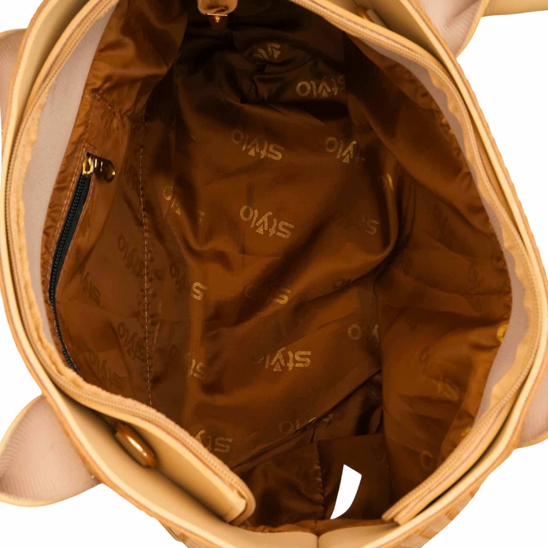 Beige Casual Shoulder Bag For Ladies P56322 - Image 5