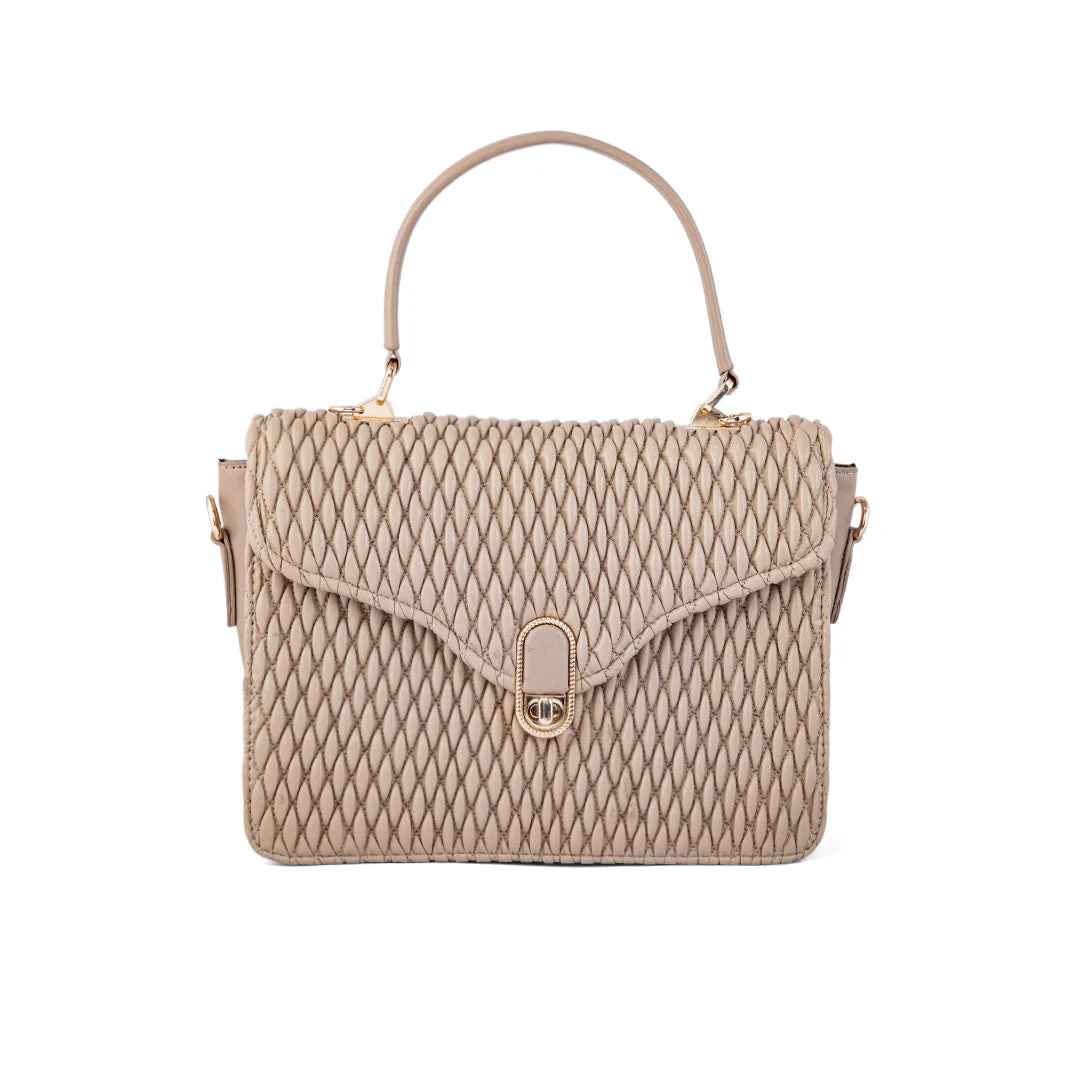 Beige Casual Shoulder Bag For Women P55661