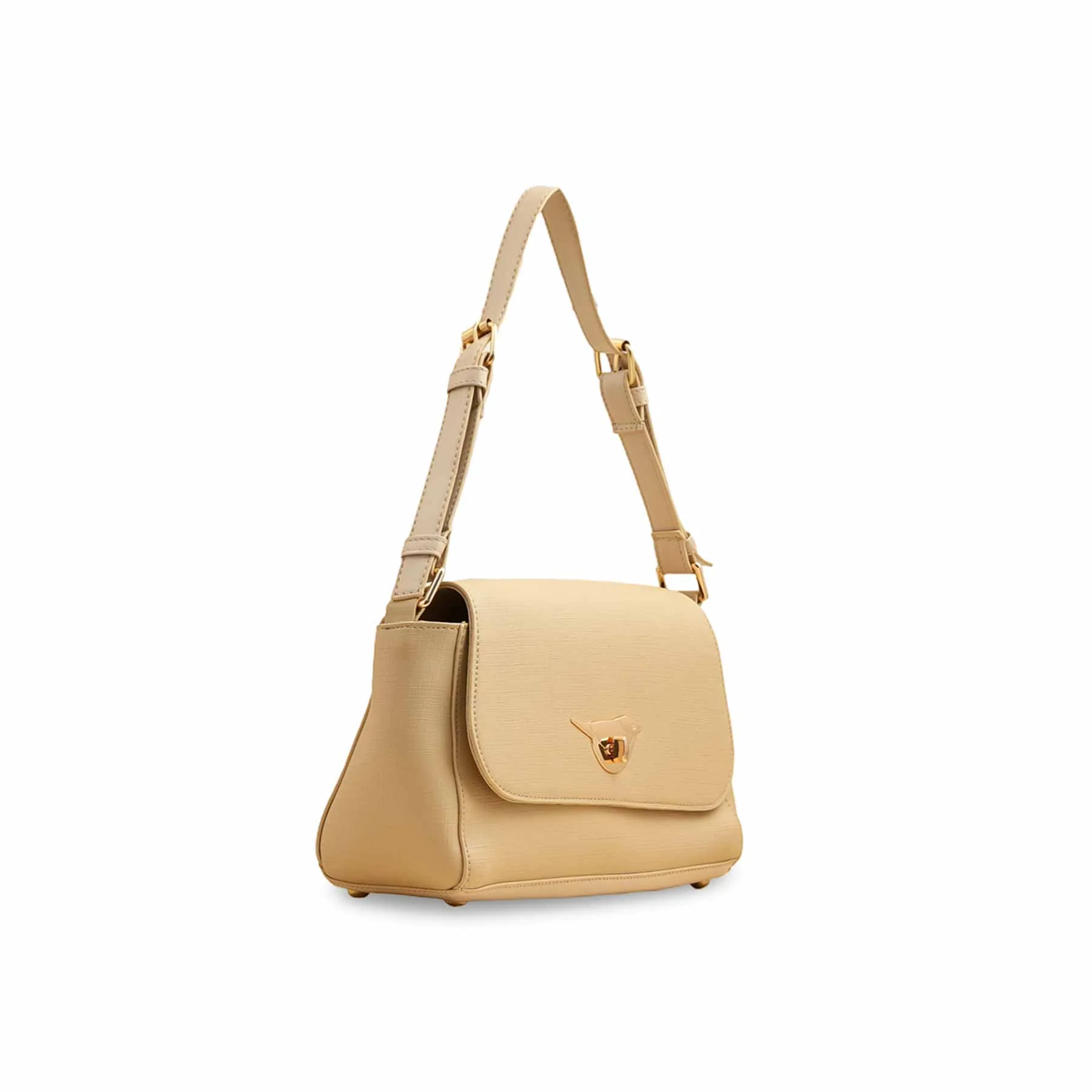 Beige Casual Shoulder Bag For Women P55817 - Image 3