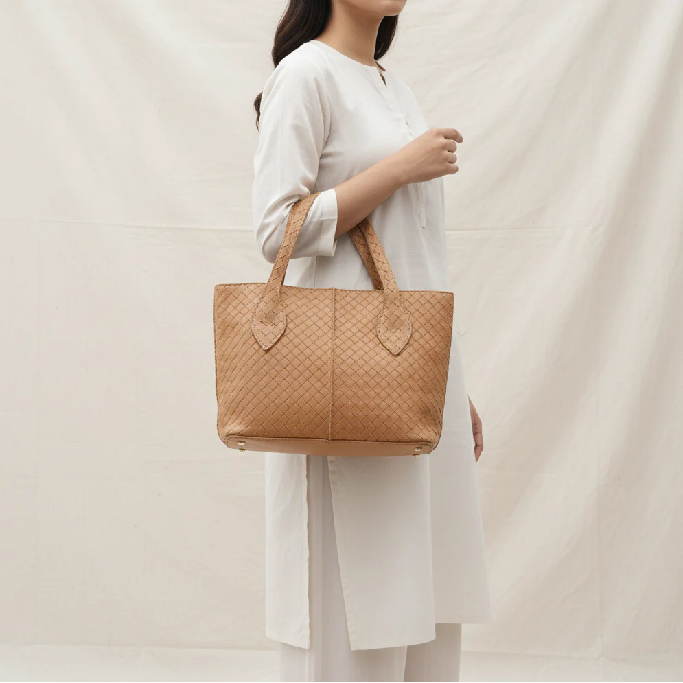 Beige Casual Shoulder Bag For Women P56321 - Image 2