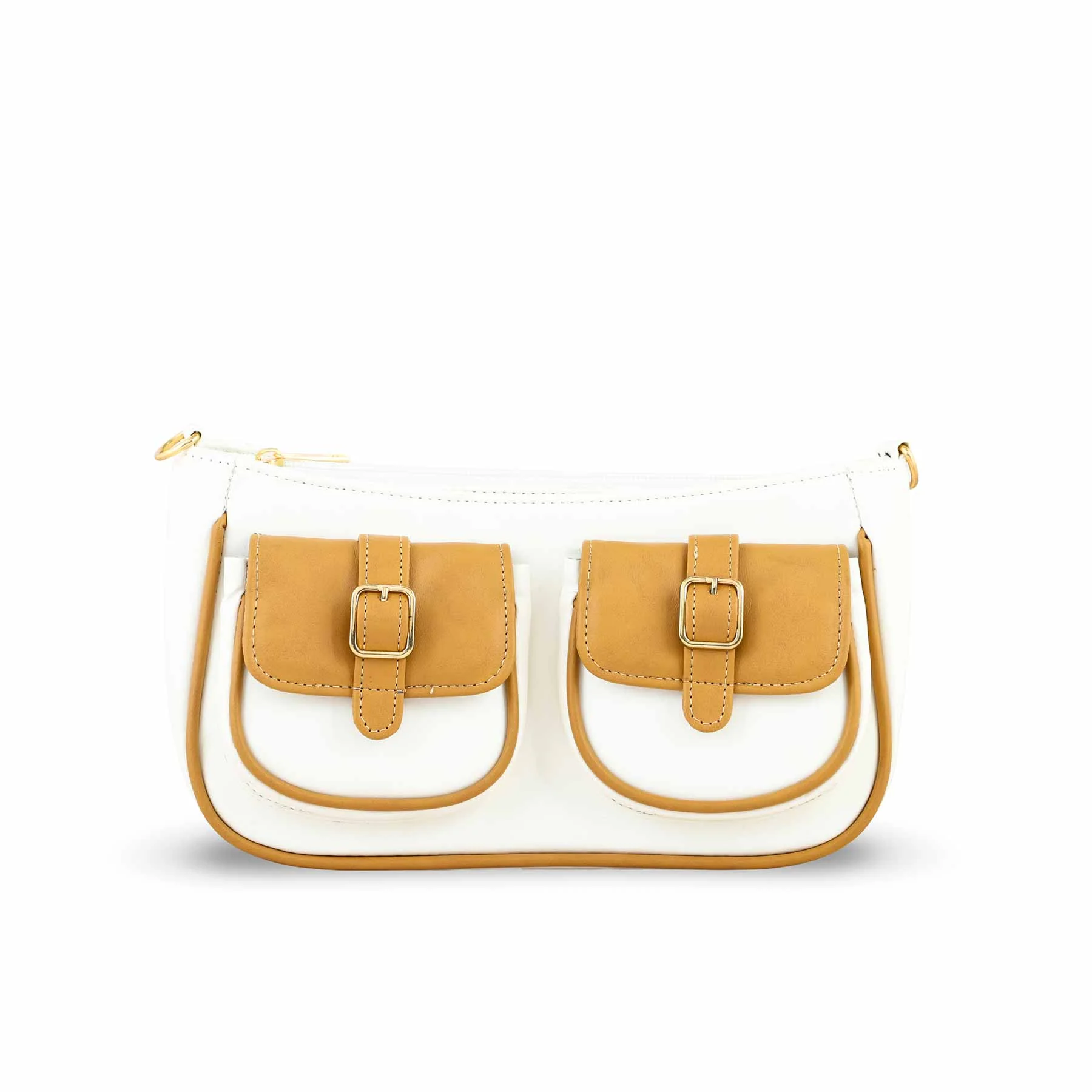 Beige Casual Shoulder Bag P55693 - Image 2