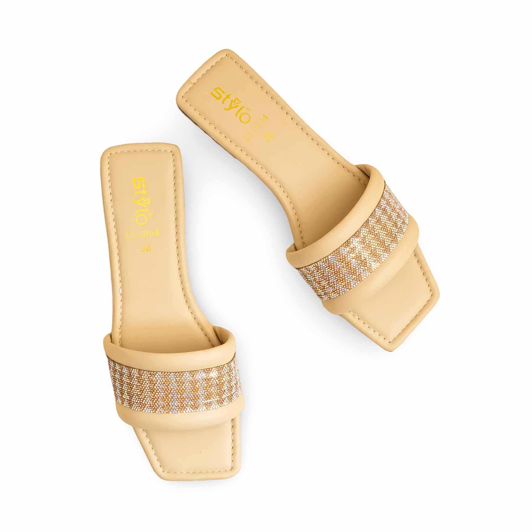 Beige Casual Slipper CL2094 - Image 5