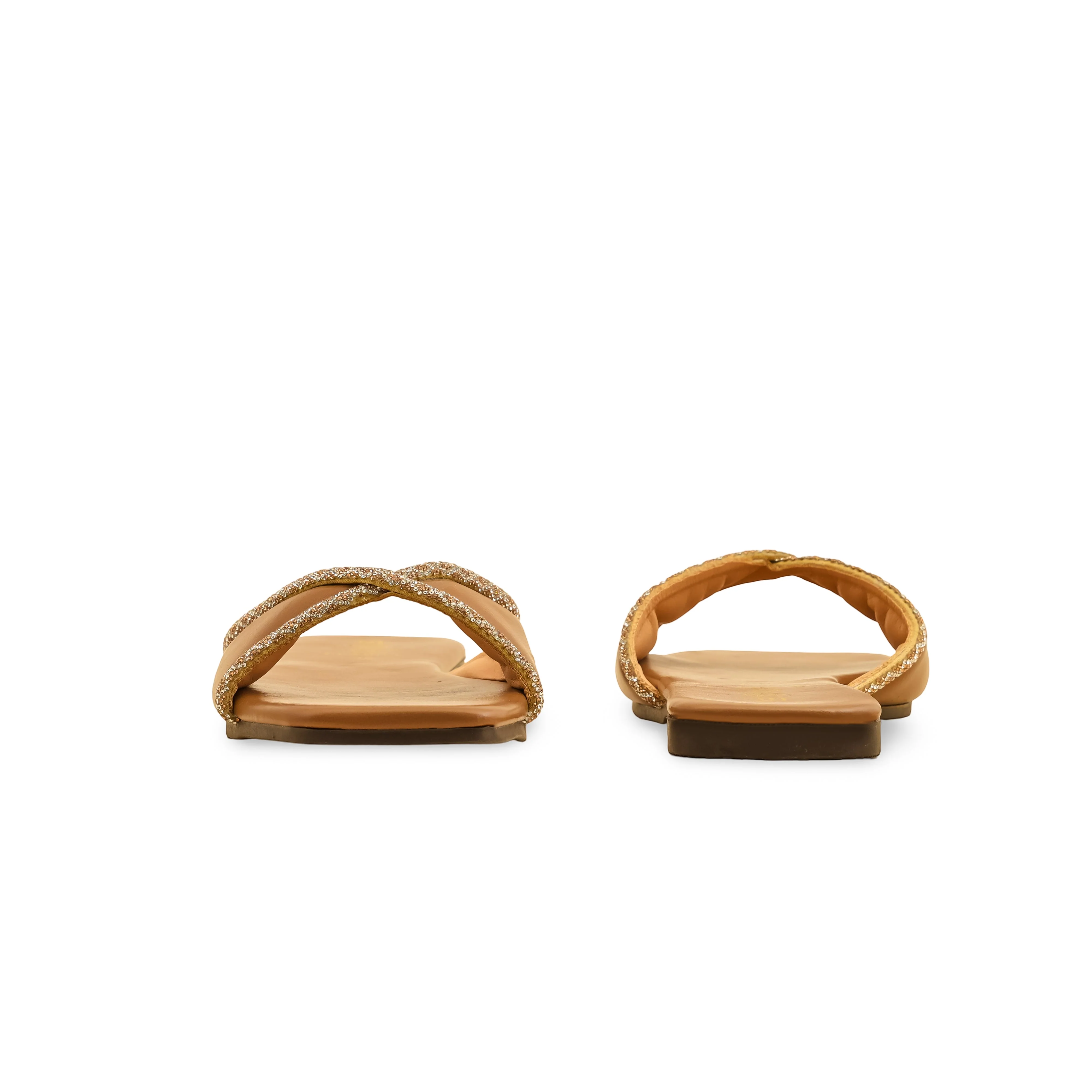 Beige Casual Slipper For Women CL2065 - Image 4