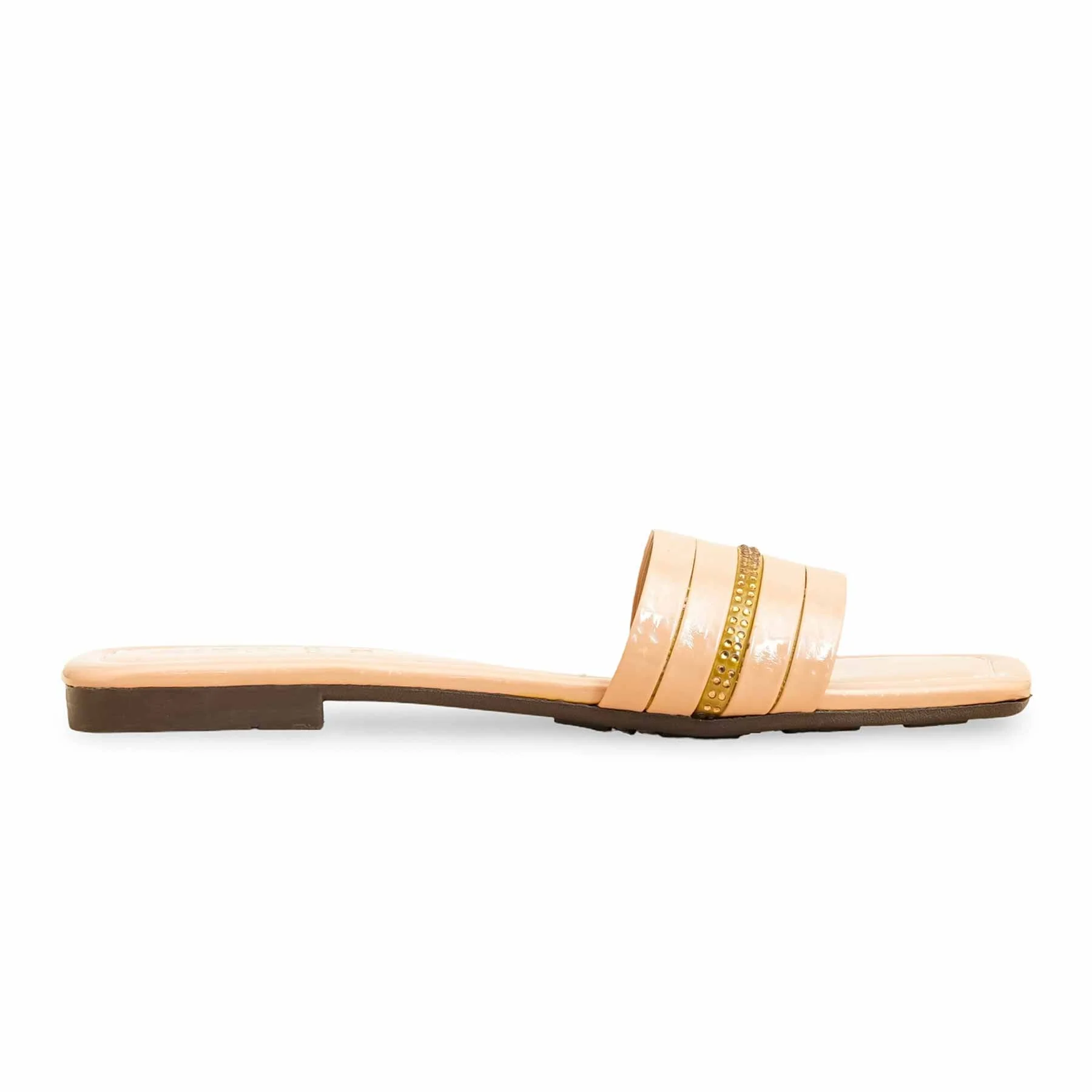Beige Casual Slipper For Women CL2133 - Image 2