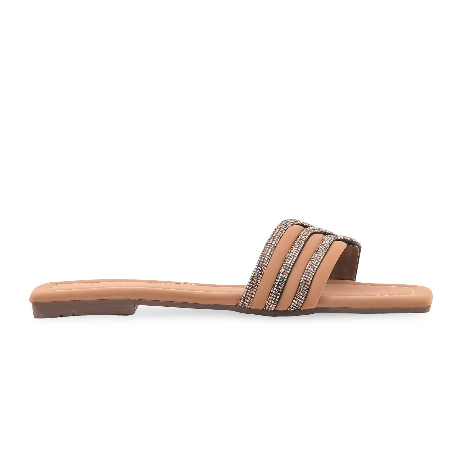 Beige Casual Slipper For Women CL2160 - Image 2