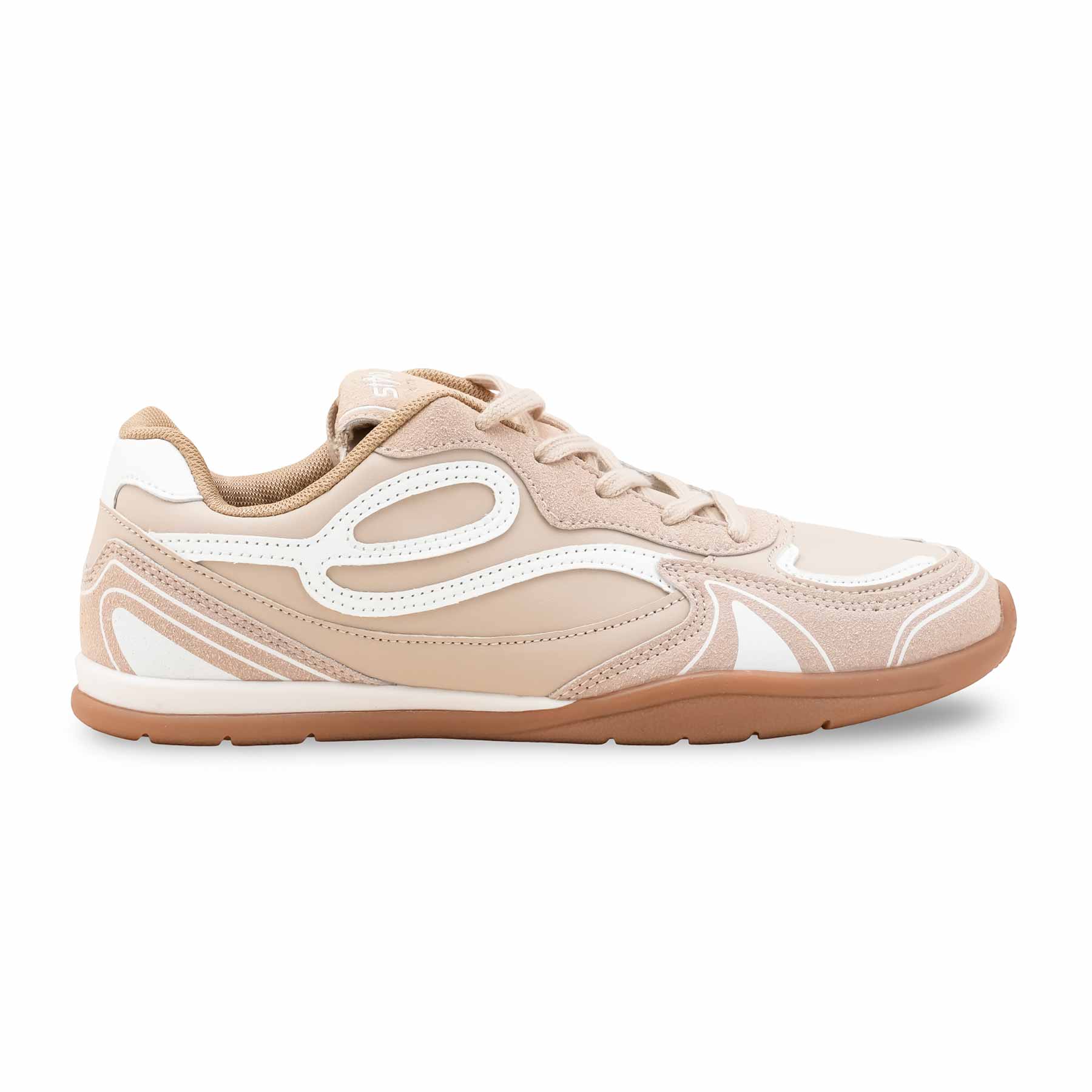 Beige Casual Sneaker For Ladies AT7468 - Image 2
