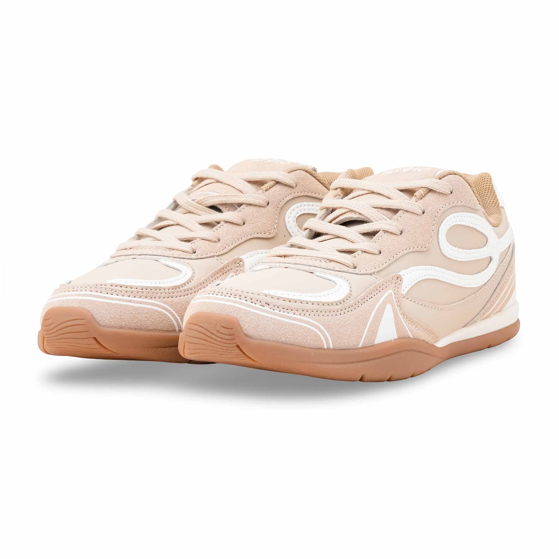 Beige Casual Sneaker For Ladies AT7468 - Image 3