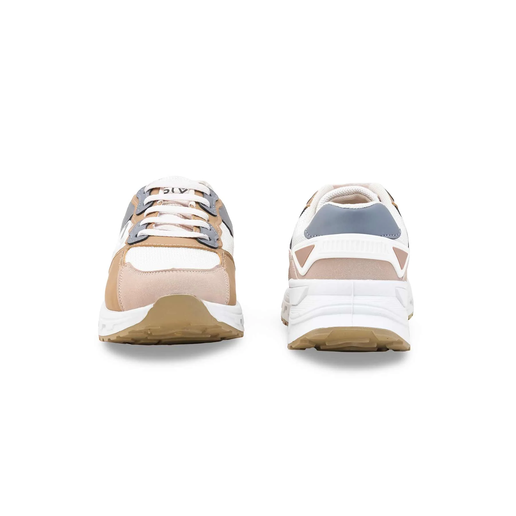 Beige Casual Sneaker For Women AT7384 - Image 5