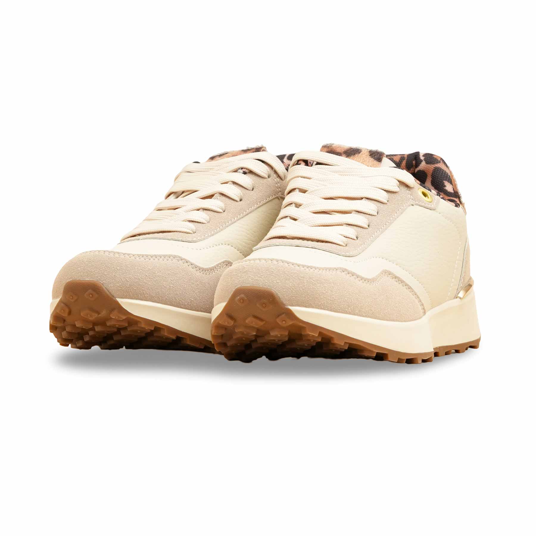 Beige Casual Sneaker For Women AT7450 - Image 3