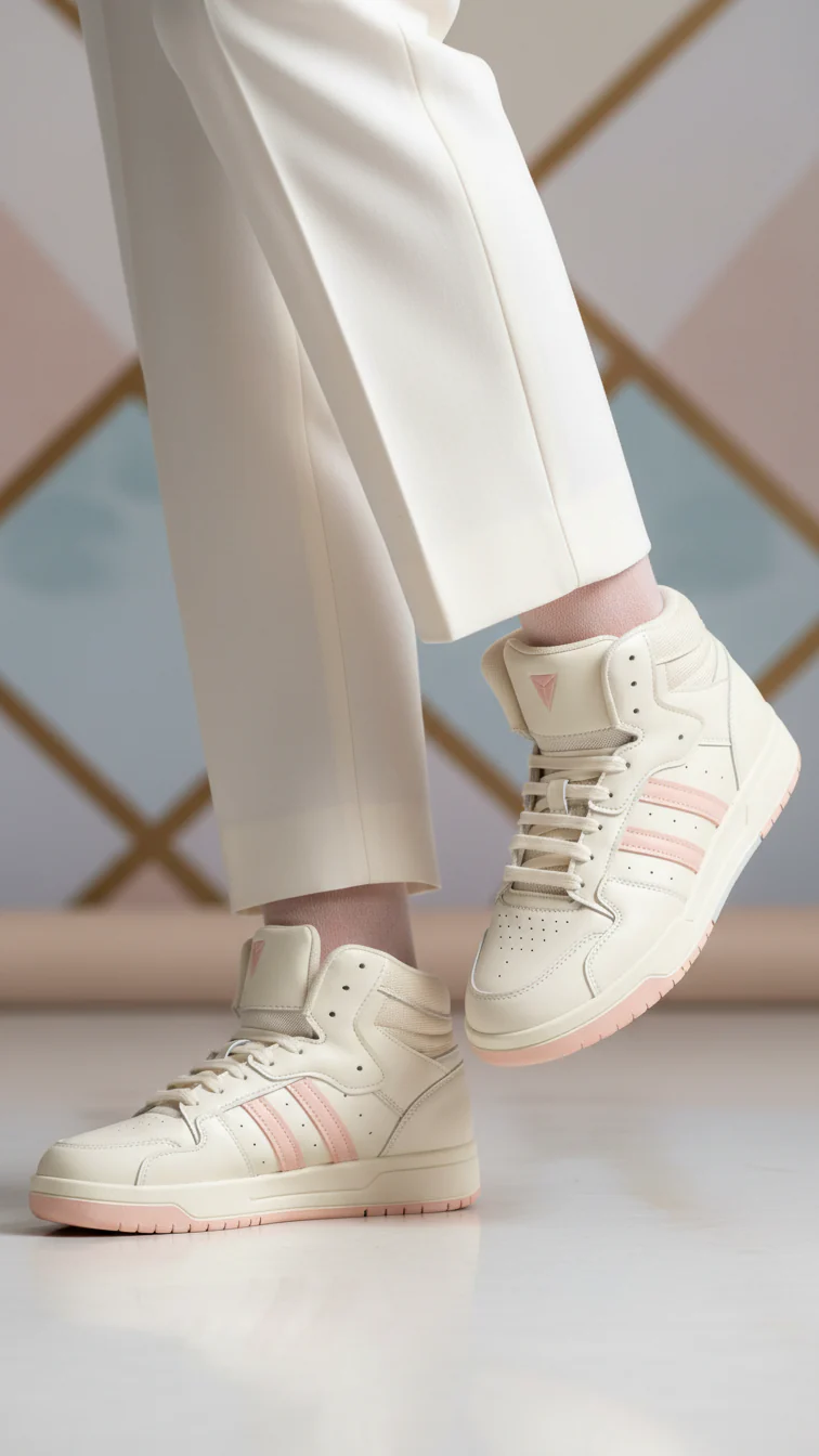 Beige Casual Sneaker For Women AT7461