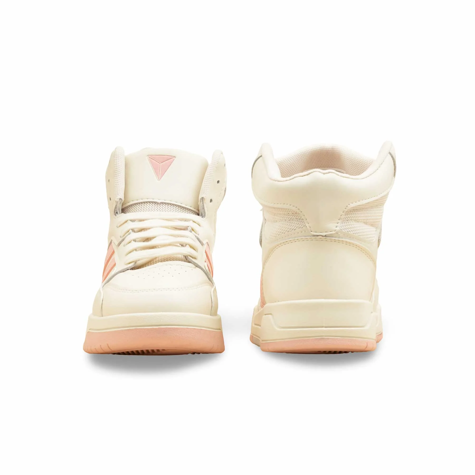 Beige Casual Sneaker For Women AT7461 - Image 4