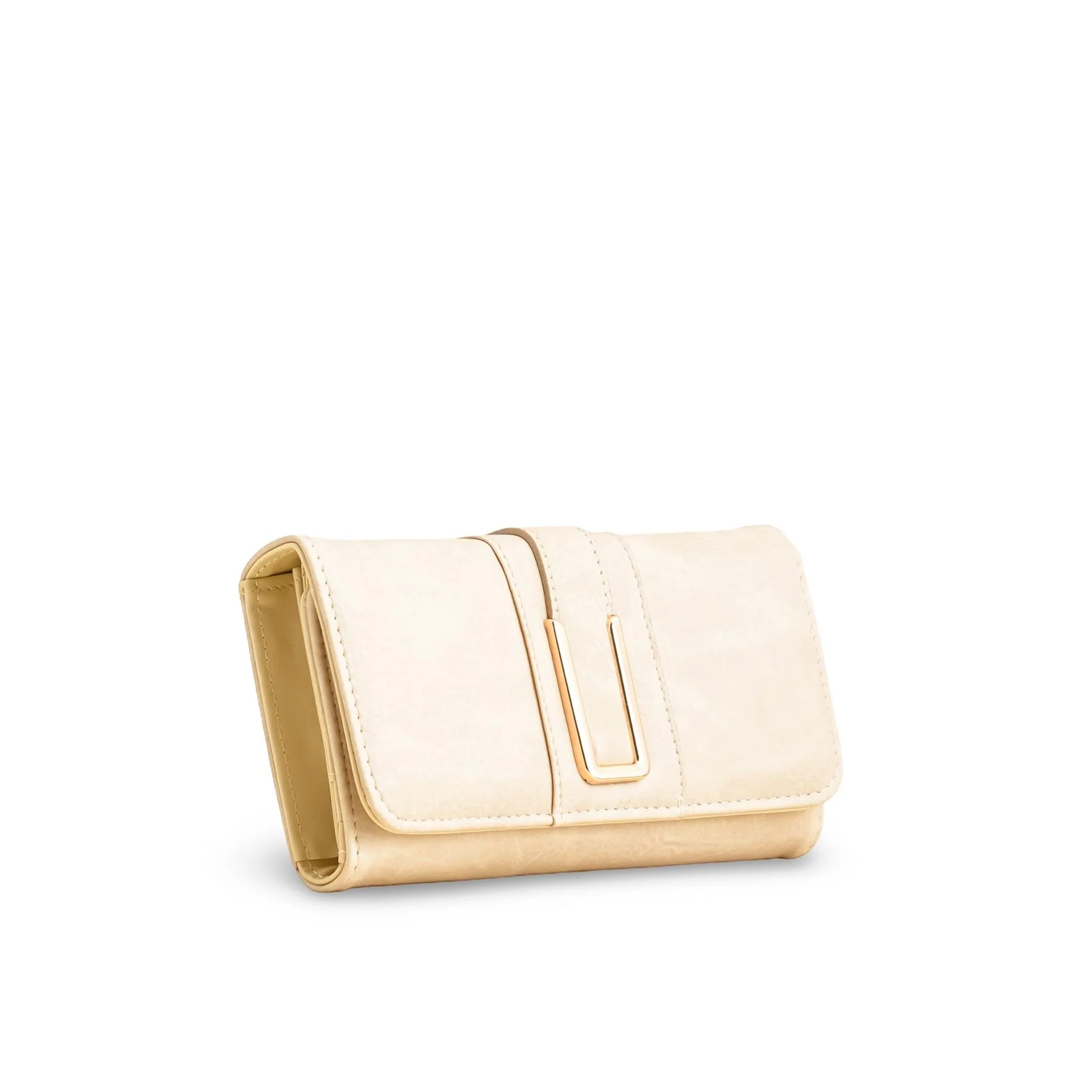Beige Casual Wallet For Women P70960 - Image 2