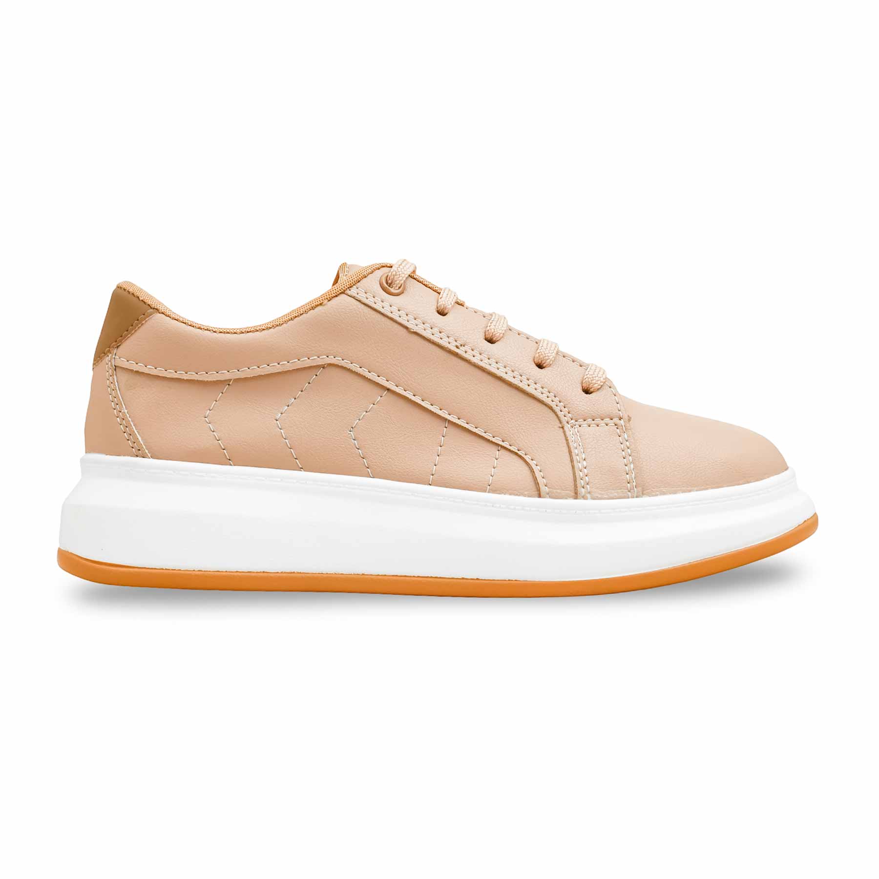 Beige Casual Women Sneaker AT7493 - Image 3