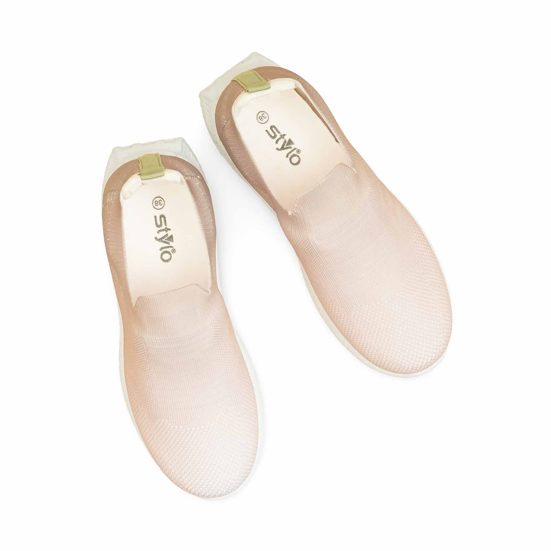 Beige Casual Women Sneaker AT9118 - Image 5
