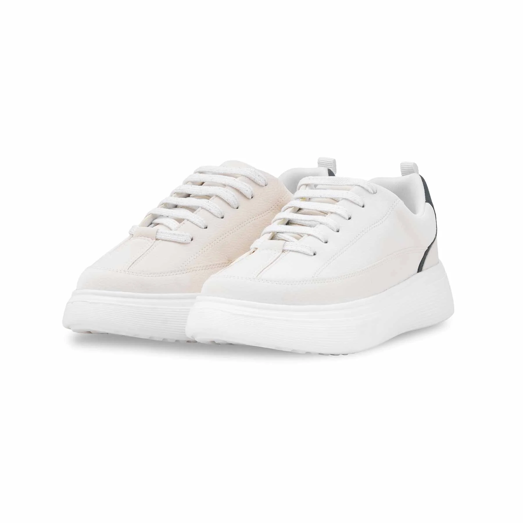 Beige Causal Sneaker For Women AT7497 - Image 3