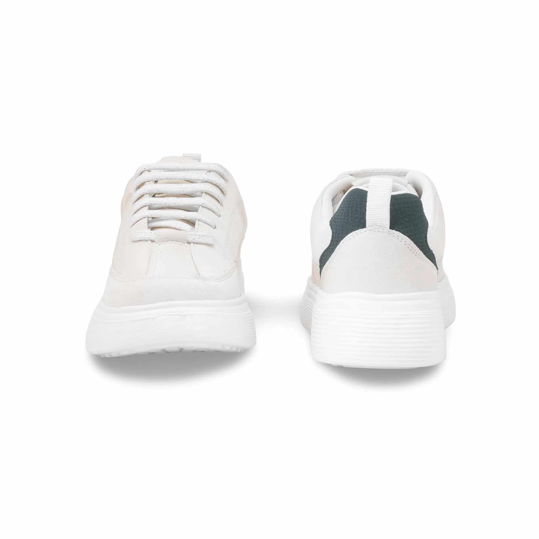 Beige Causal Sneaker For Women AT7497 - Image 4