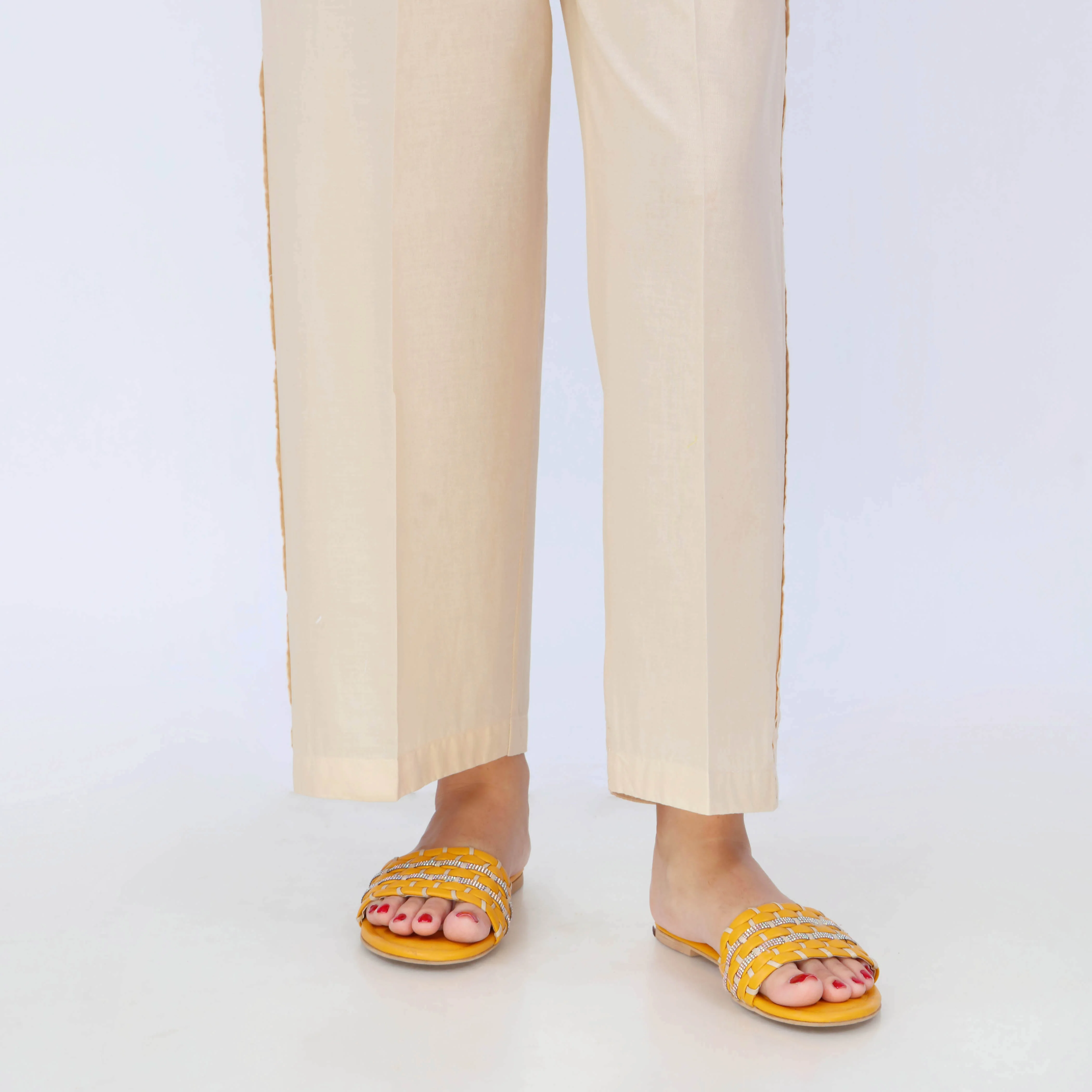 Beige Cotton Cambric Trouser PL5105 - Image 2