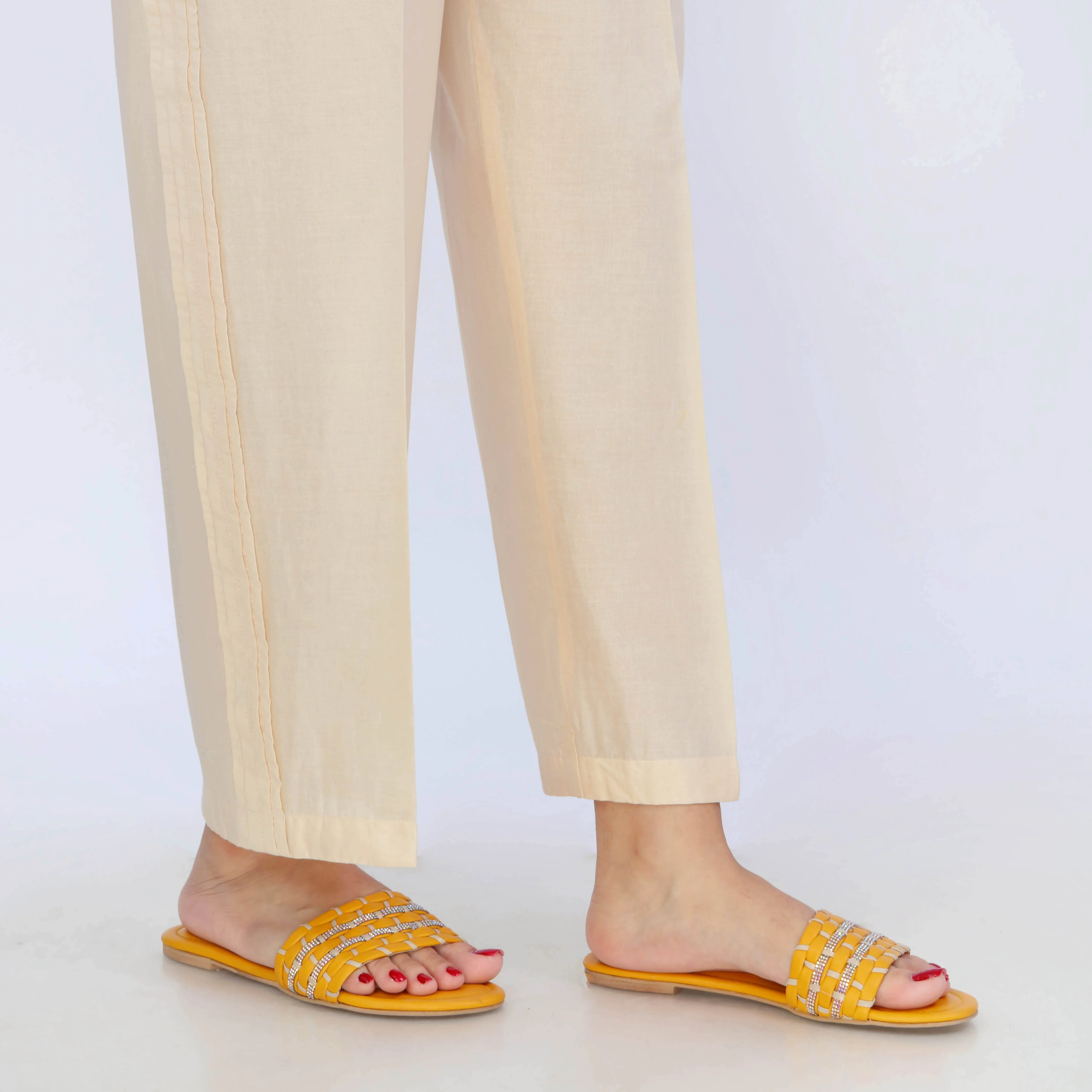 Beige Cotton Cambric Trouser PL5105 - Image 3