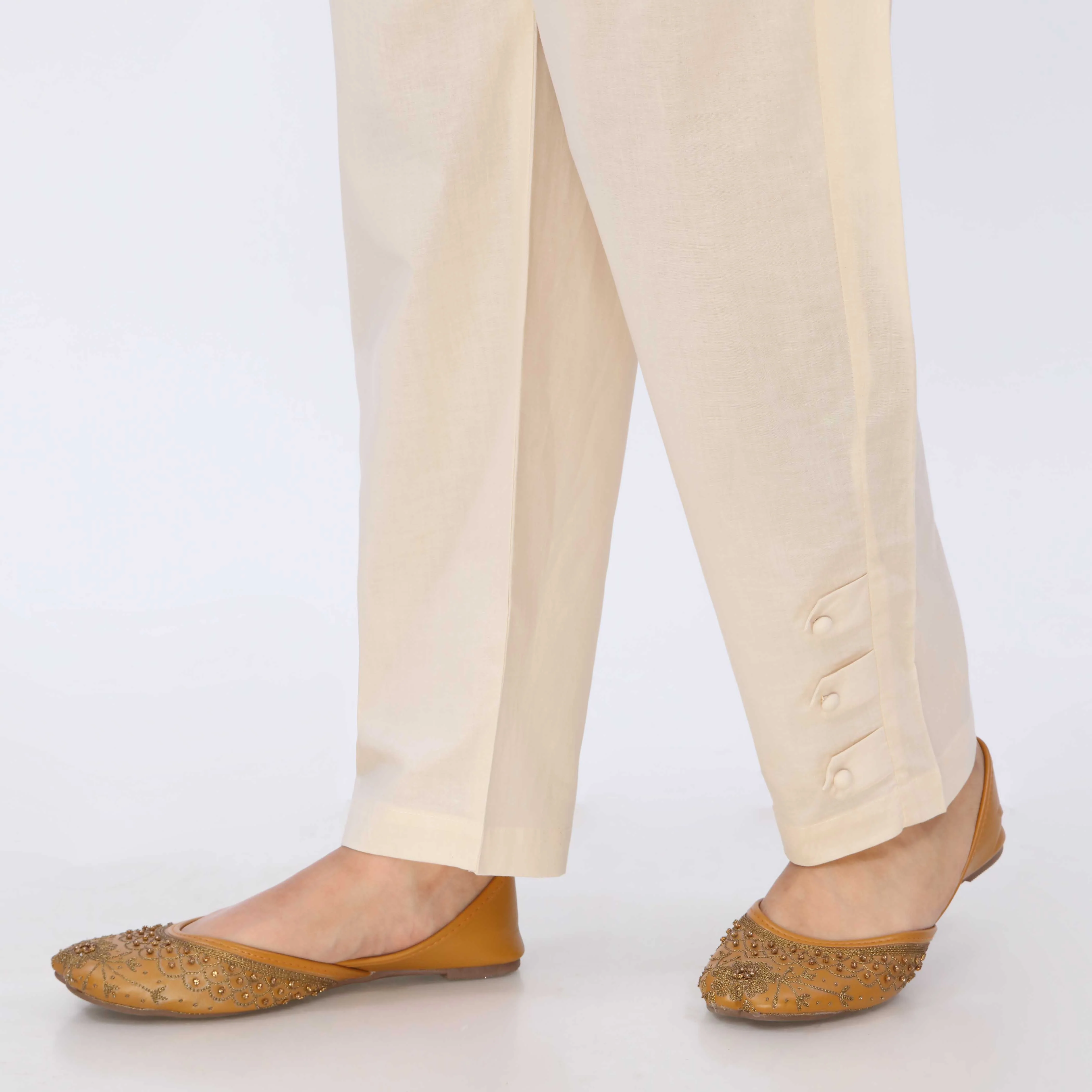 Beige Cotton Cambric Trouser PL5111 - Image 3