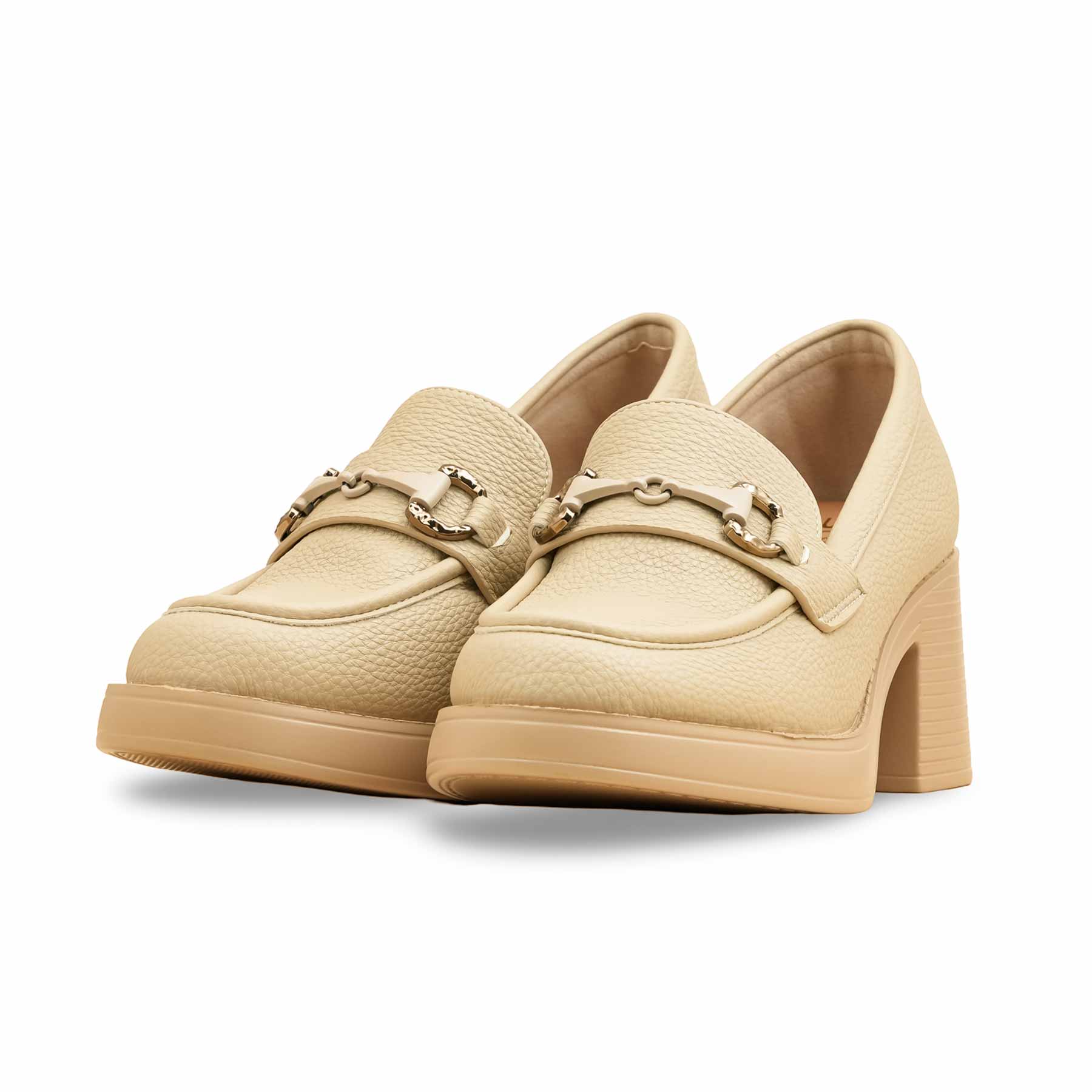 Beige Court Shoes For Ladies WN7511 - Image 4
