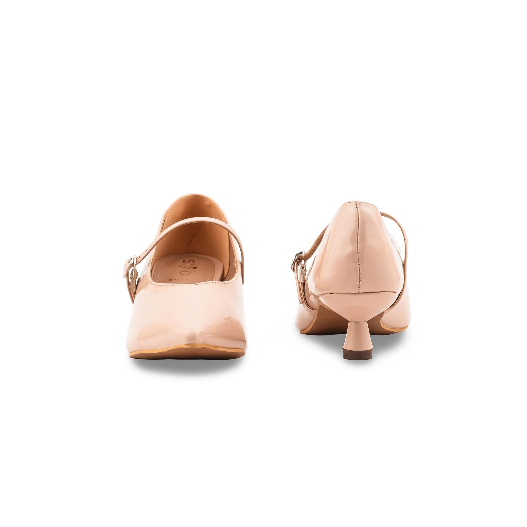 Beige Court Shoes For Ladies WN7552 - Image 4