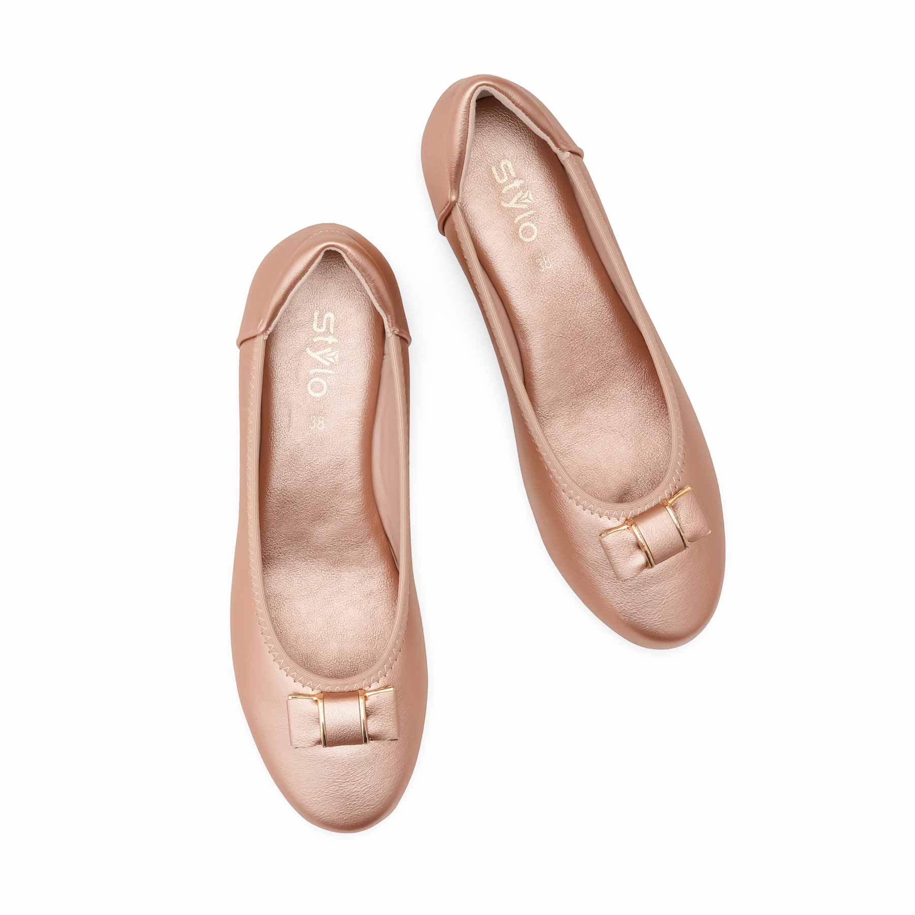 Beige Court Shoes For Ladies WN7555 - Image 5