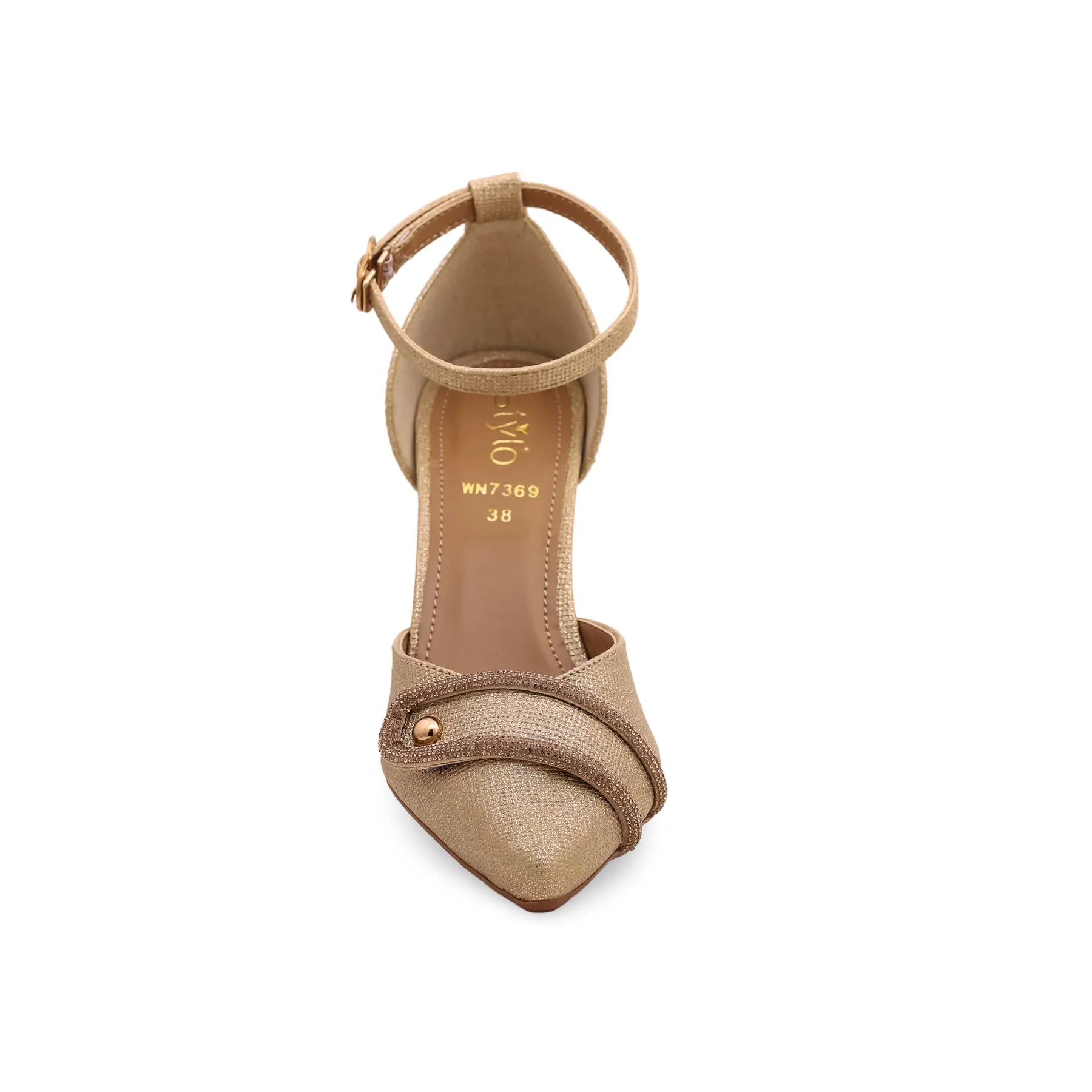 Beige Court Shoes WN7369 - Image 3