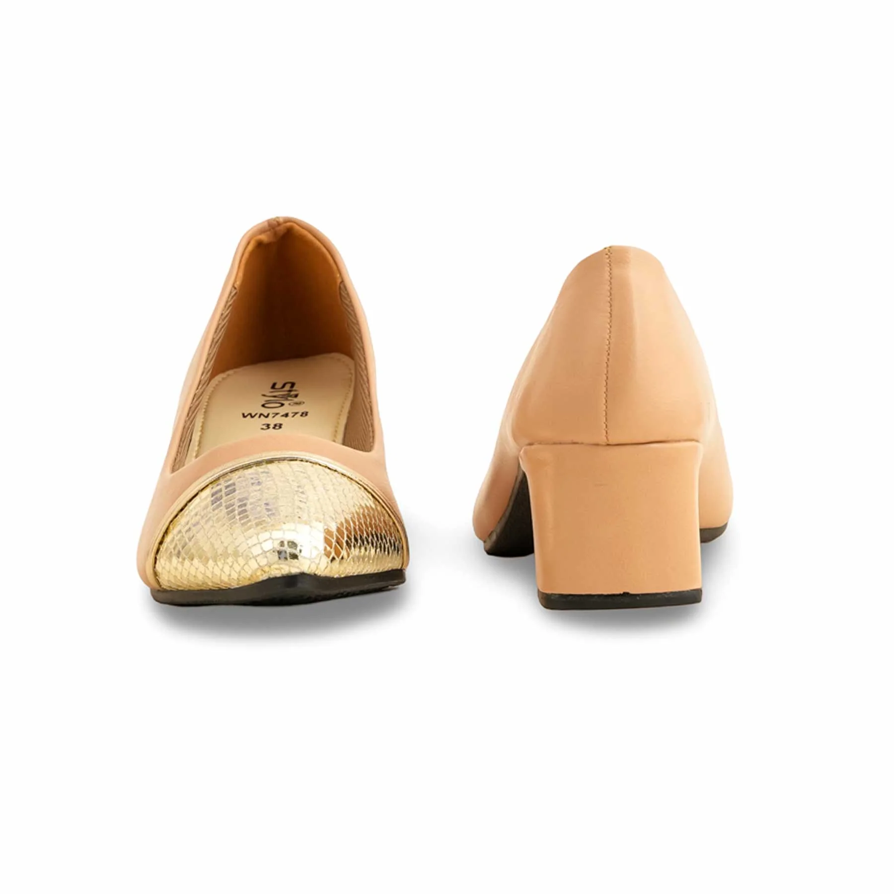 Beige Court Shoes WN7478 - Image 4