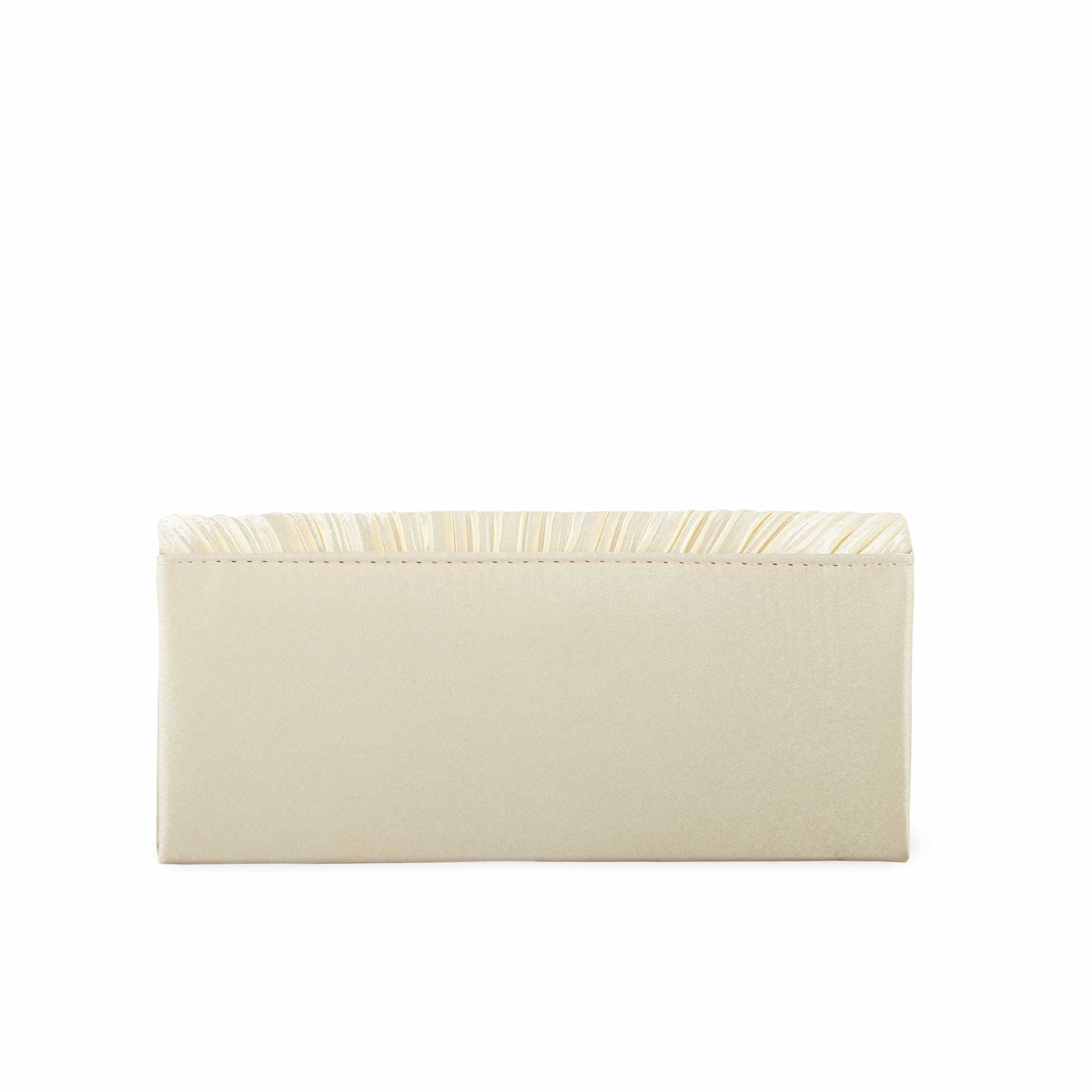 Beige Fancy Clutch P24151 - Image 3
