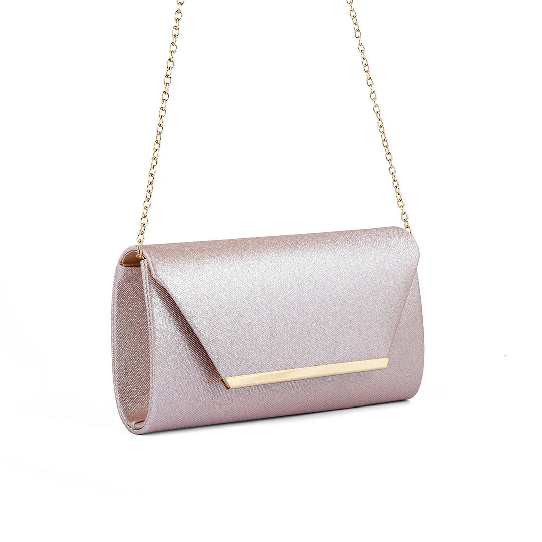 Beige Fancy Clutch P24167 - Image 3
