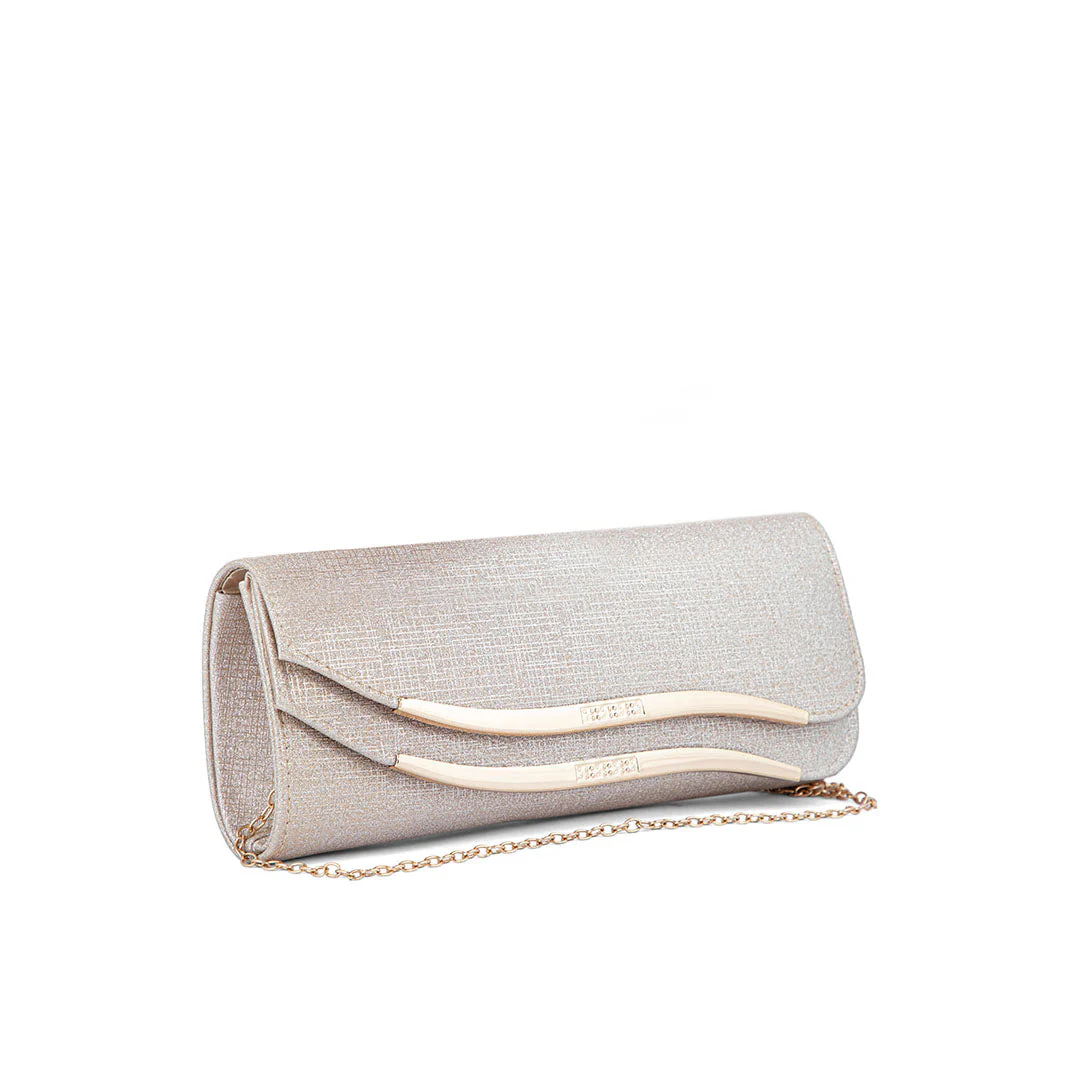 Beige Fancy Clutch P24172 - Image 2